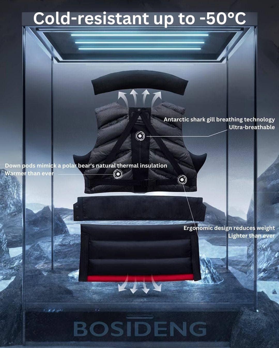 BOSIDENG 2024 Ultimate extreme goose down Gore-Tex parka 2380 PRO Parka