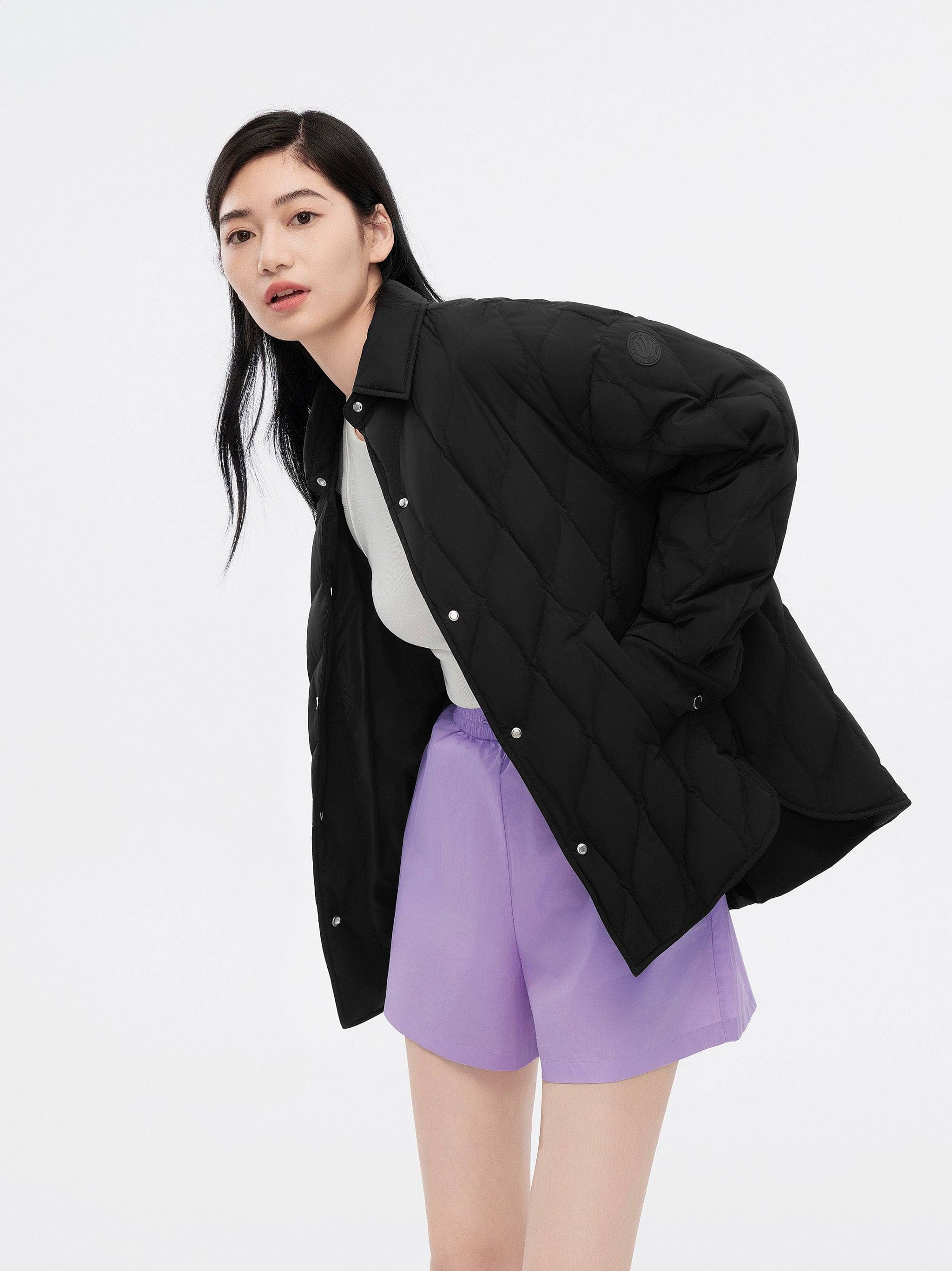 BOSIDENG 2024 Women's Down Shacket 5308