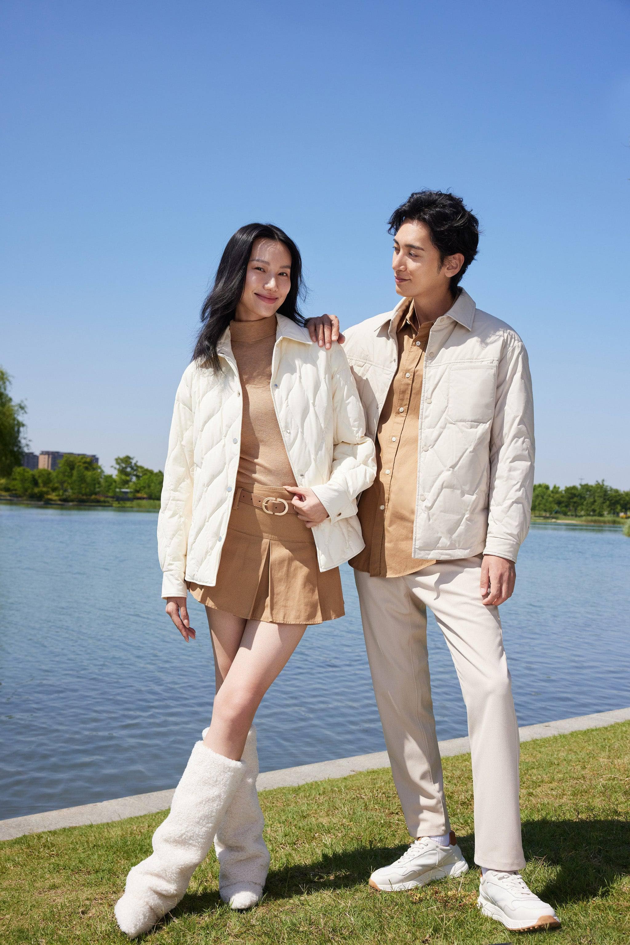 BOSIDENG 2024 Women's Down Shacket 5308