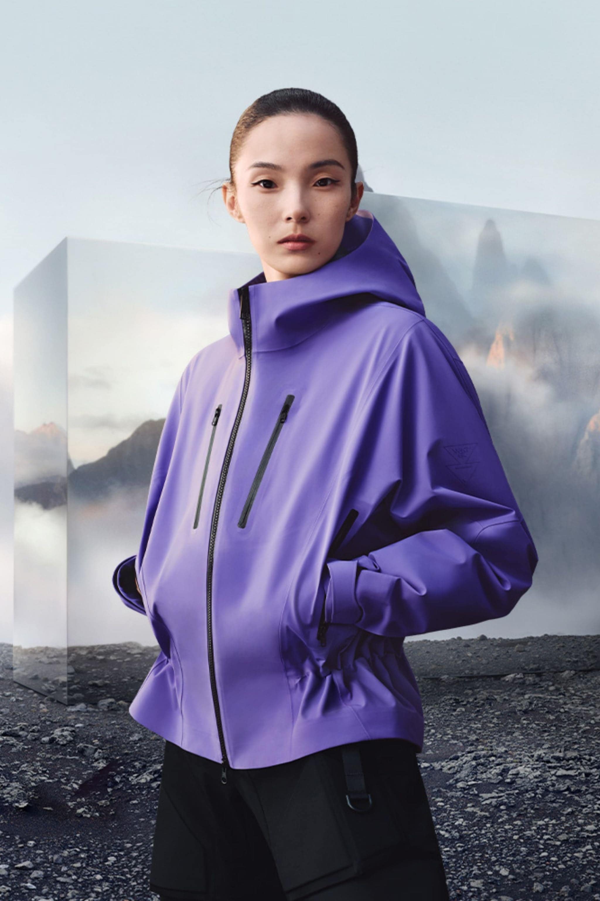 BOSIDENG 2025 Vertex Women's 3 in 1 Goose Down Jacket 114 Jacket Amethyst / 6