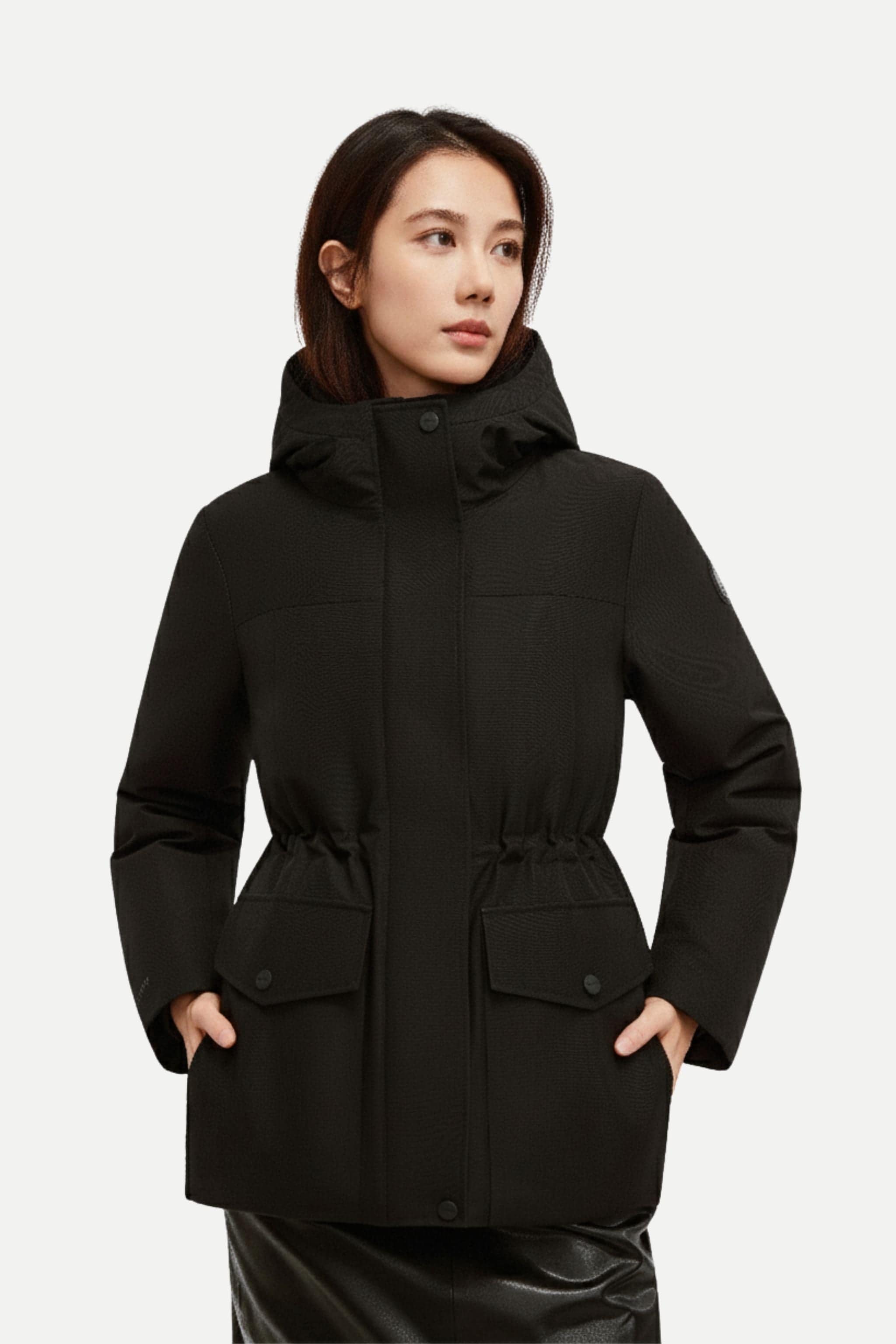 BOSIDENG 2025 Urban Extreme Women's Short Tailored Goose Down Jacket 214 Jacket Black / 4