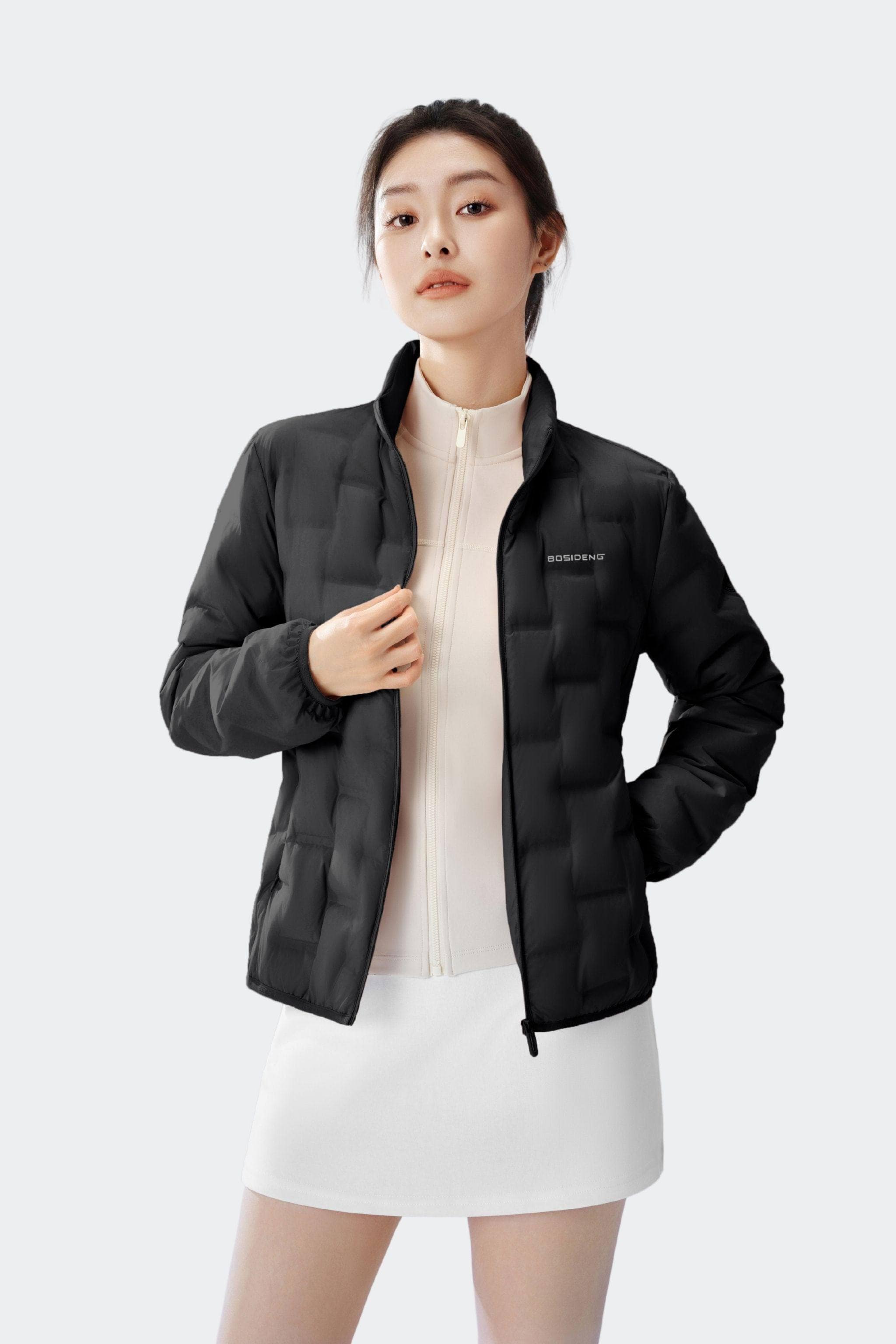 BOSIDENG 2025 Women's Goose Down Weightless Jacket 1034 Jacket Black / 4