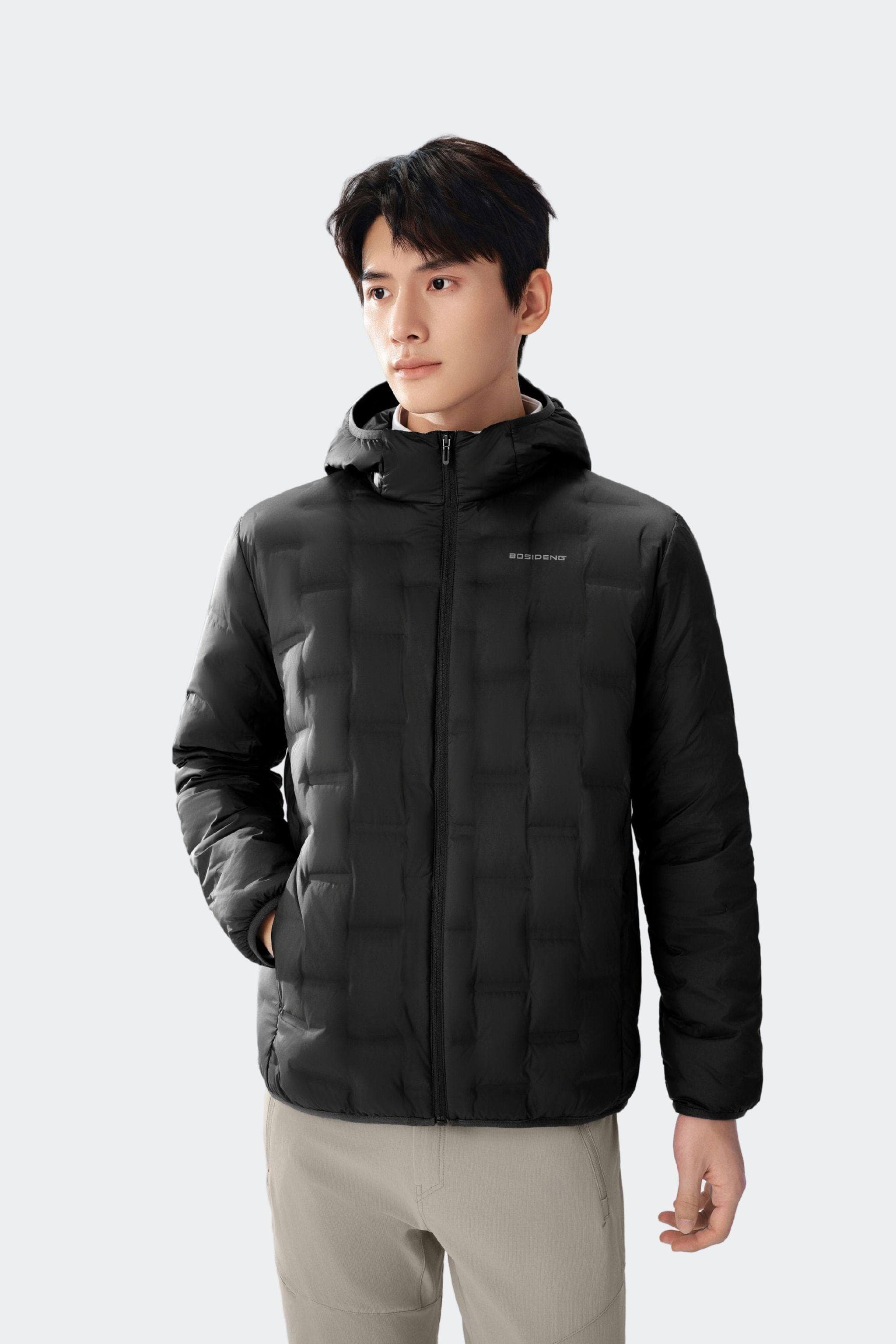BOSIDENG 2025 Men's Goose Down Weightless Jacket 1035 Jacket Black / XS
