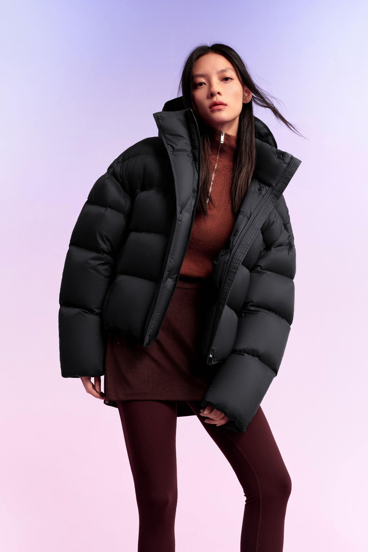 Women's Innovative Down Puffer With Hood 102