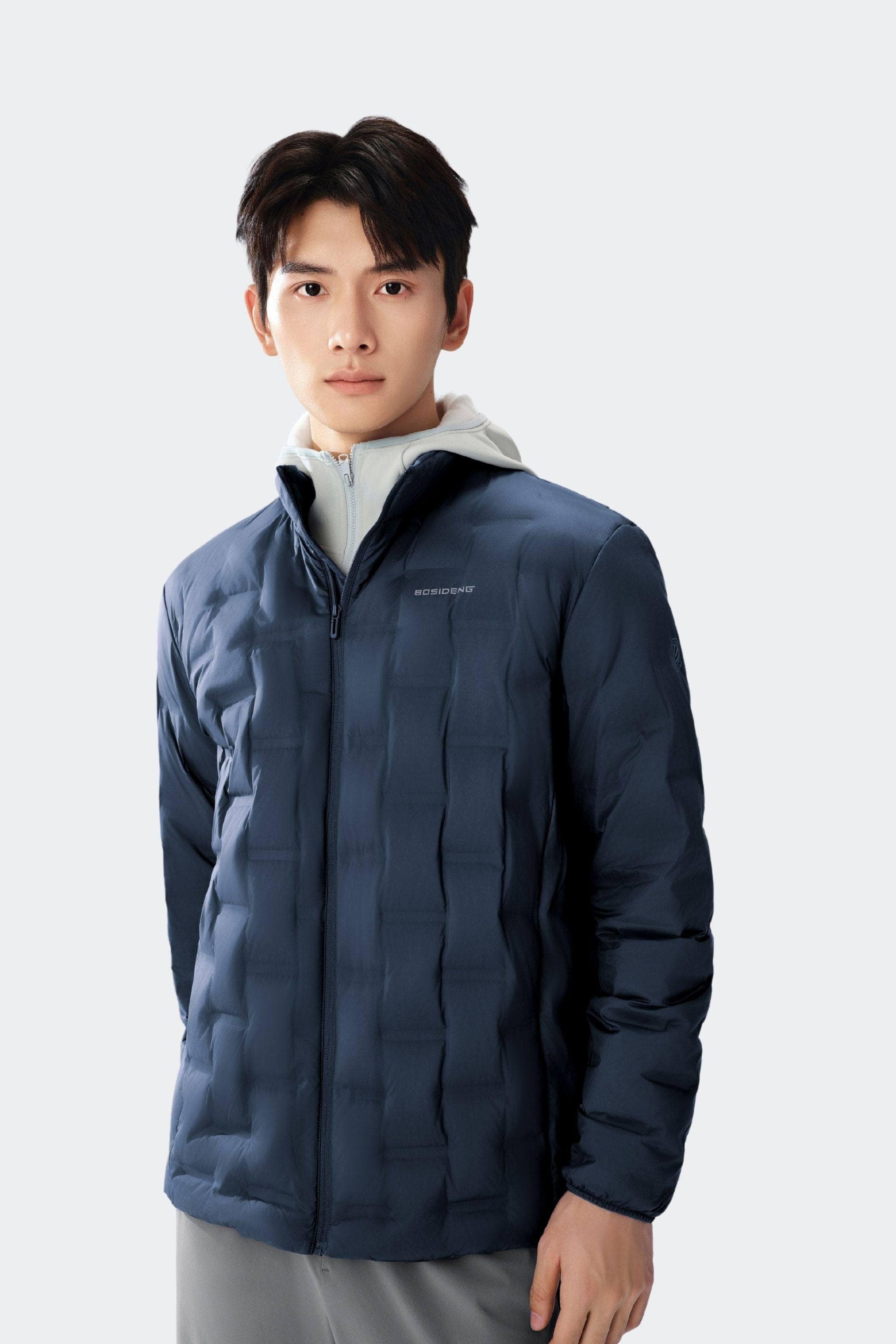 BOSIDENG 2025 Men's Goose Down Weightless Jacket 1033 Jacket Dark Ice Navy / XS