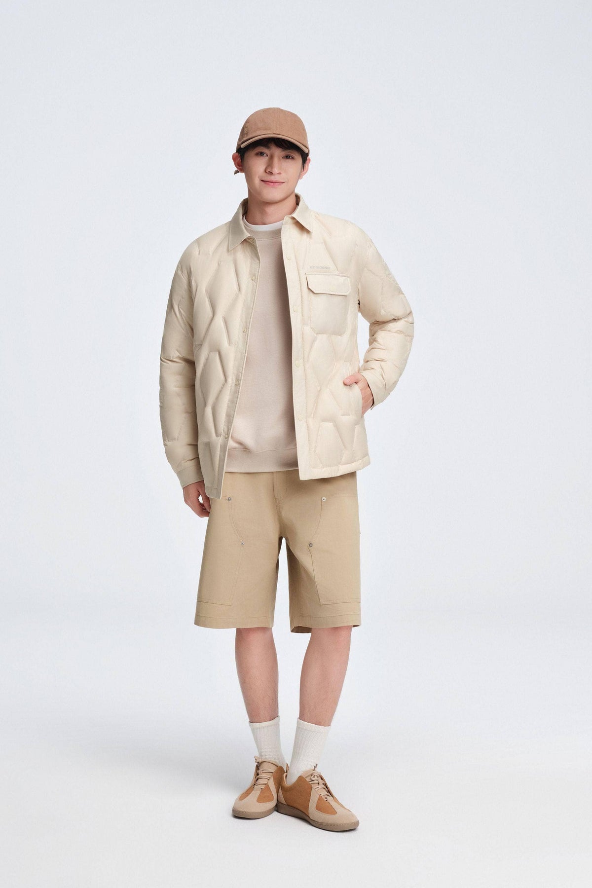 Men's Shirt Collar Down Jacket 5319