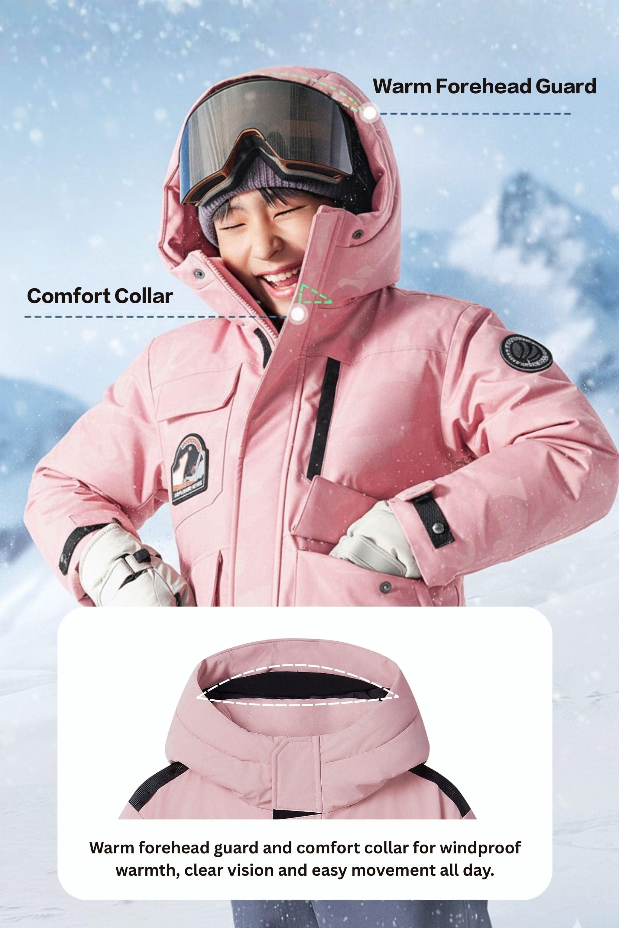 BOSIDENG 2025 Kid's Classic Extreme Short Down Jacket 317 Jacket