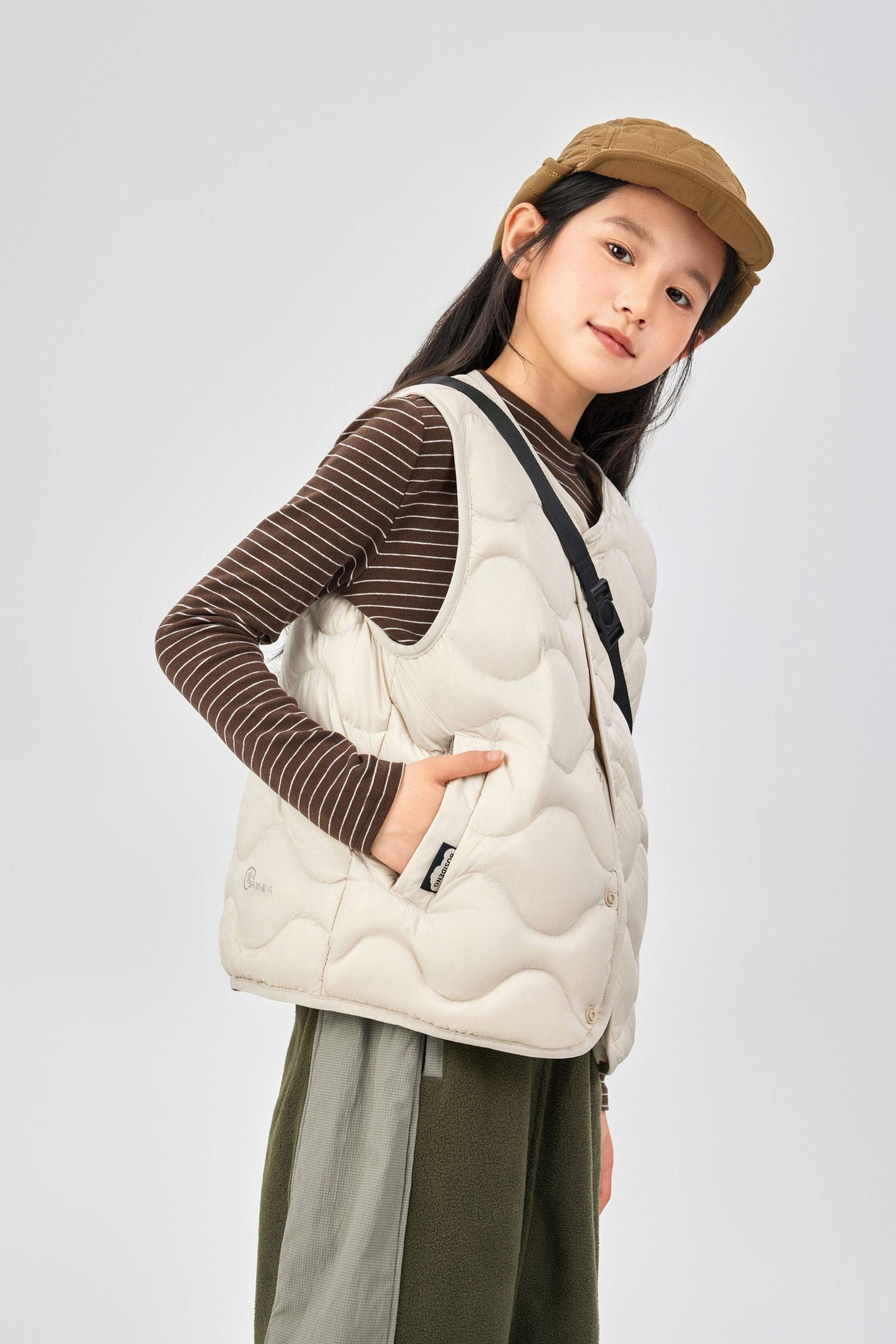 BOSIDENG 2025 Kid's Versatile Layering Down Gilet gilet