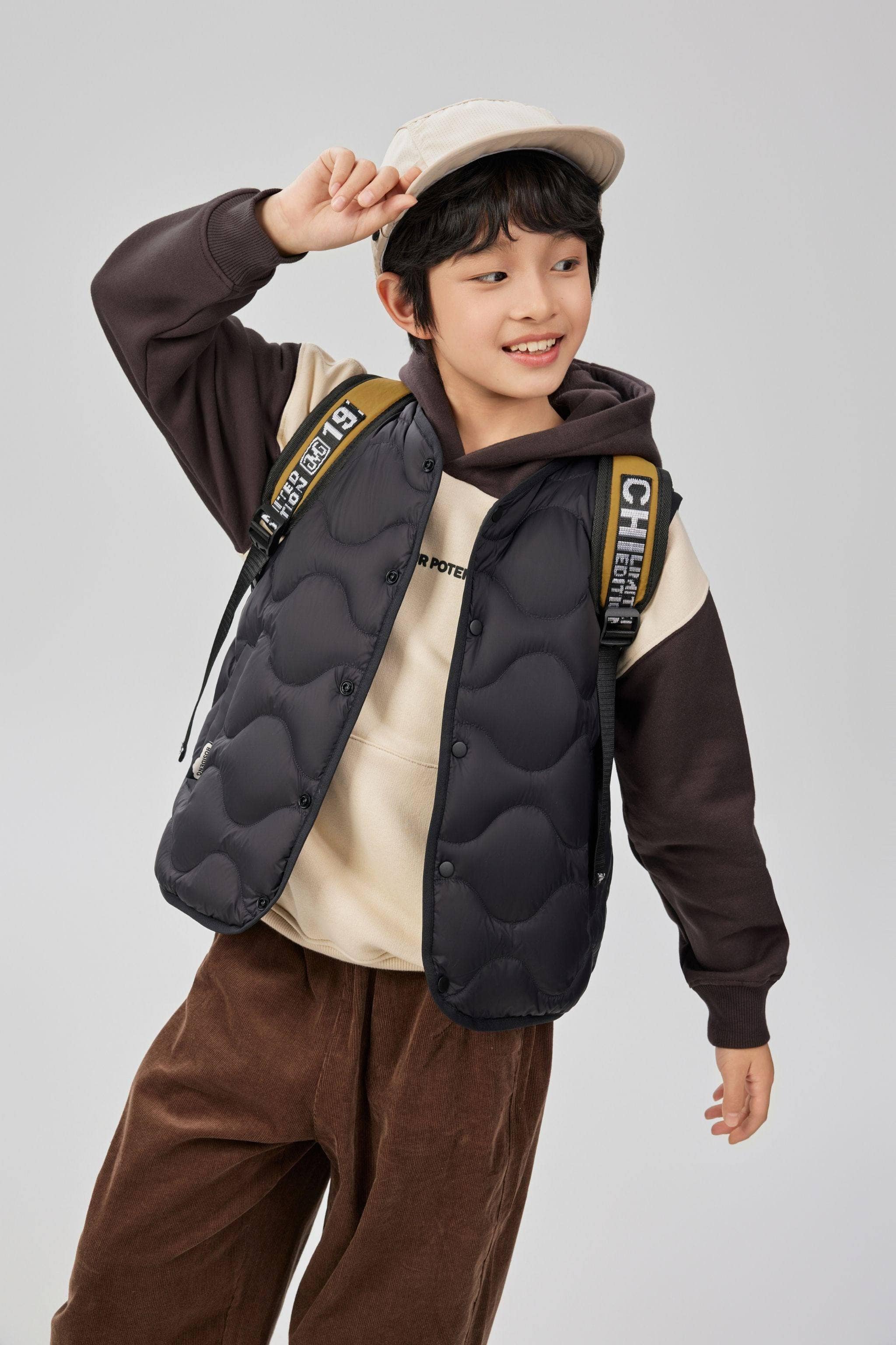 BOSIDENG 2025 Kid's Versatile Layering Down Gilet gilet