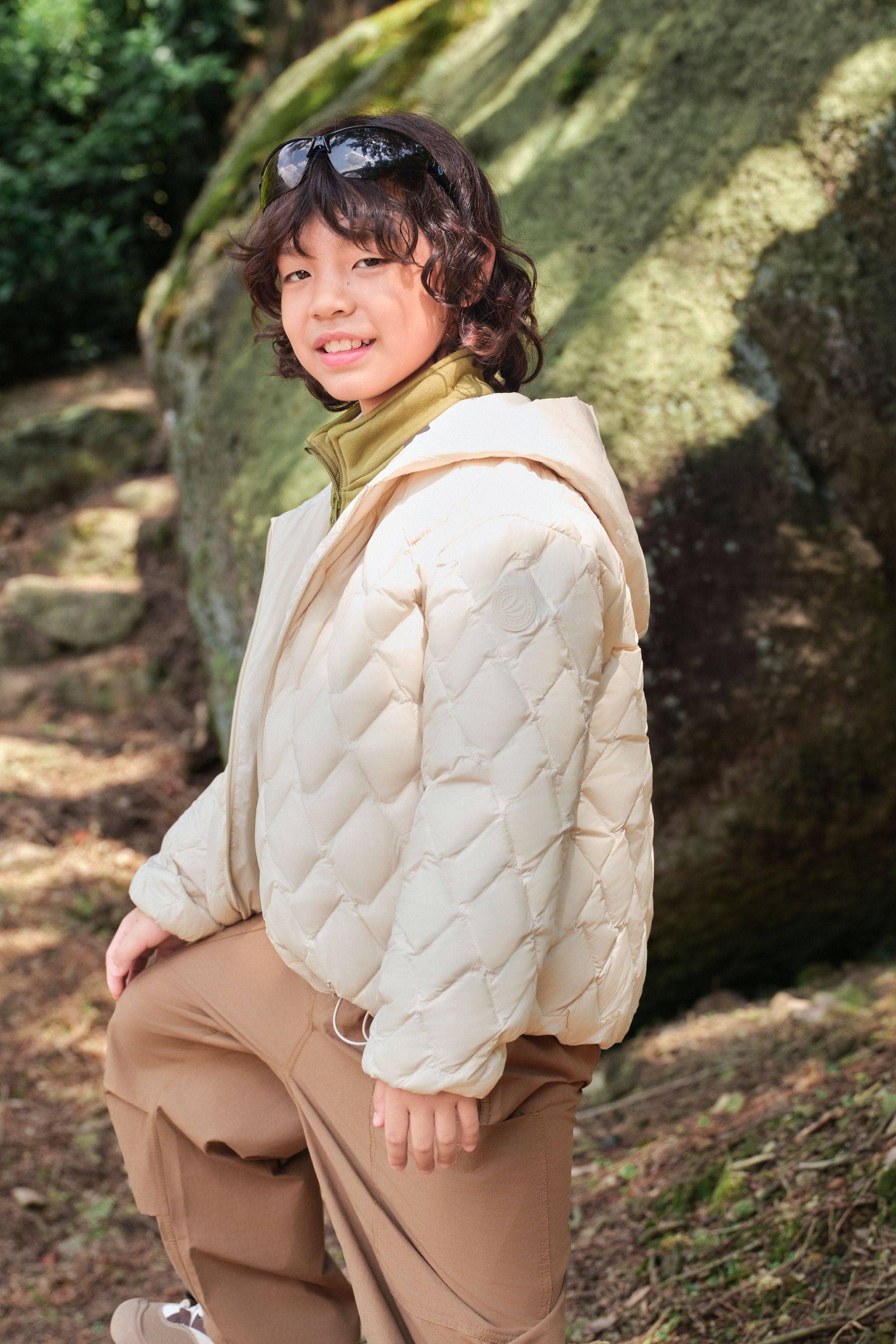 BOSIDENG 2025 Kid's Versatile Layering Down Jacket With Hood 5042