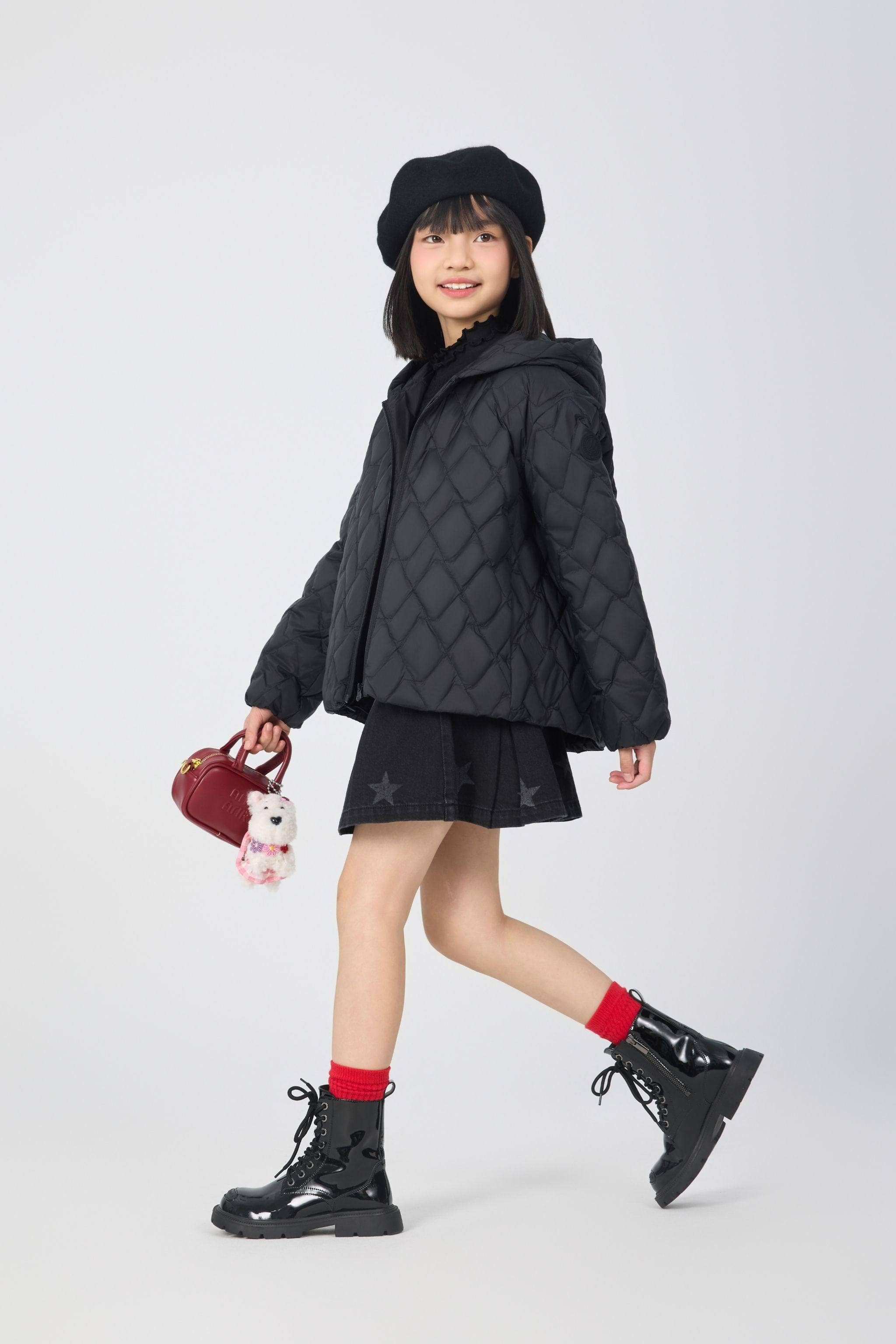 BOSIDENG 2025 Kid's Versatile Layering Down Jacket With Hood 5042