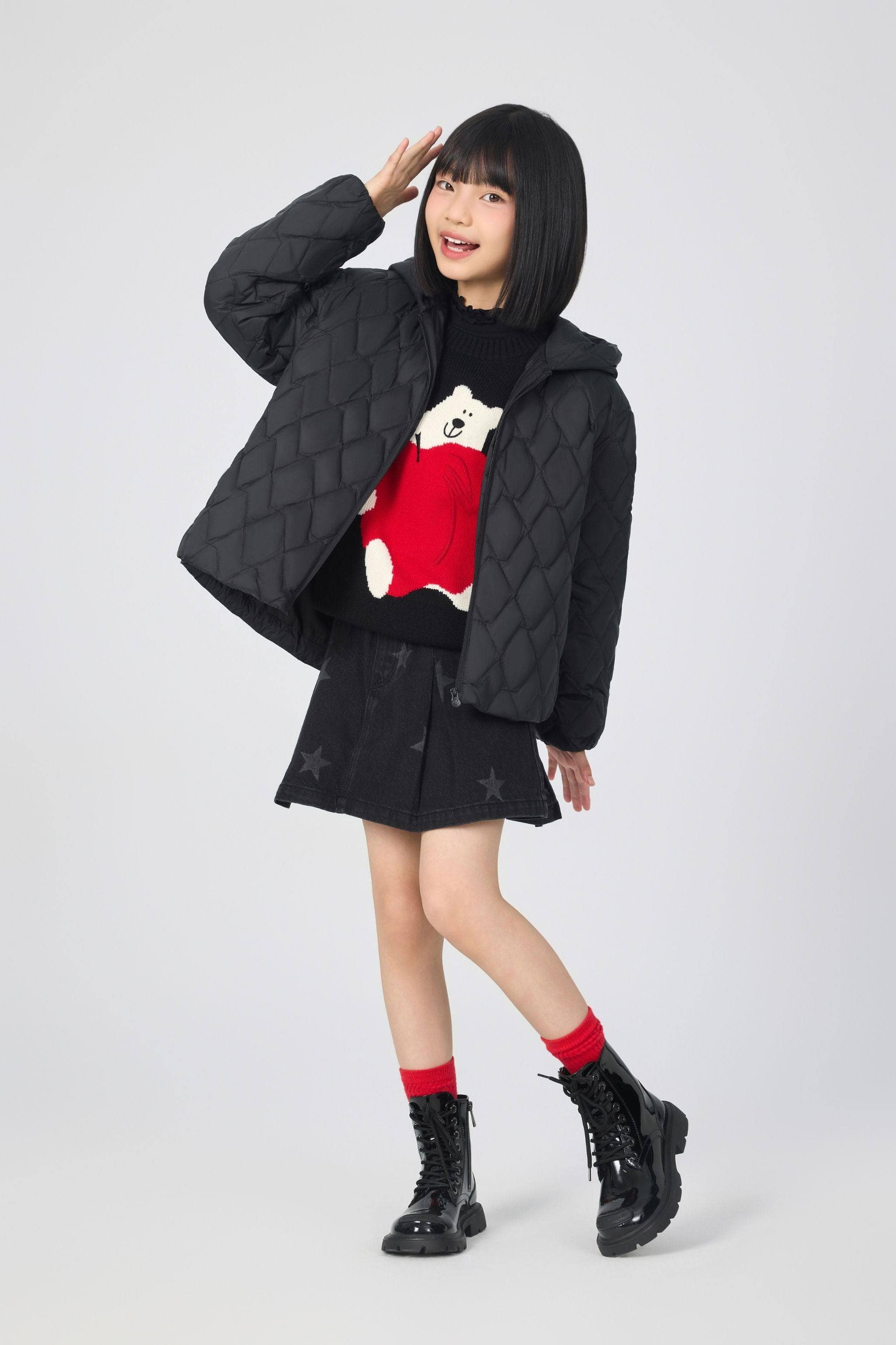 BOSIDENG 2025 Kid's Versatile Layering Down Jacket With Hood 5042