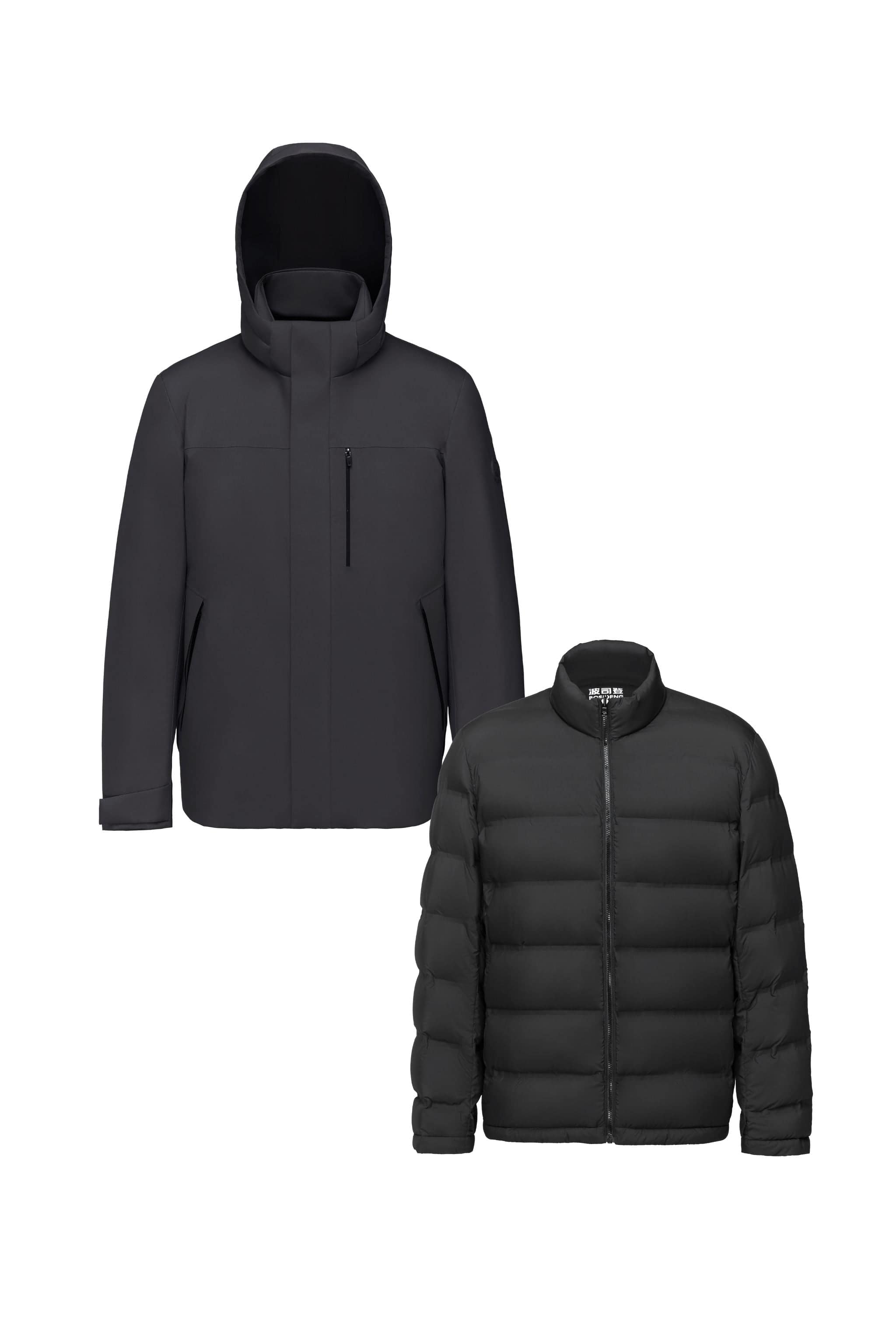 BOSIDENG 2025 Men's Business Classic Goose Down Jacket With Hood 121 Jacket