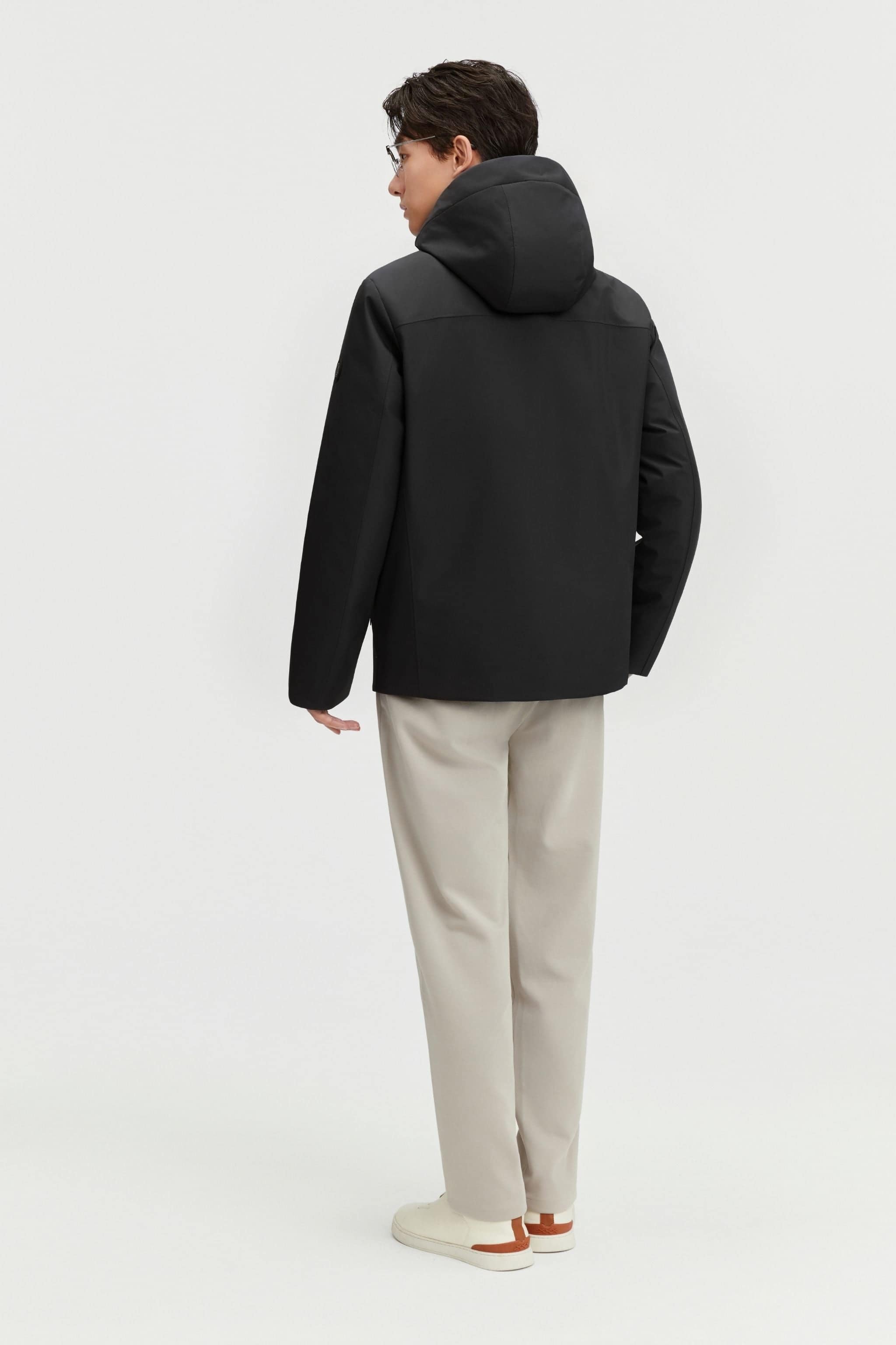 BOSIDENG 2025 Men's Business Classic Goose Down Jacket With Hood 121 Jacket