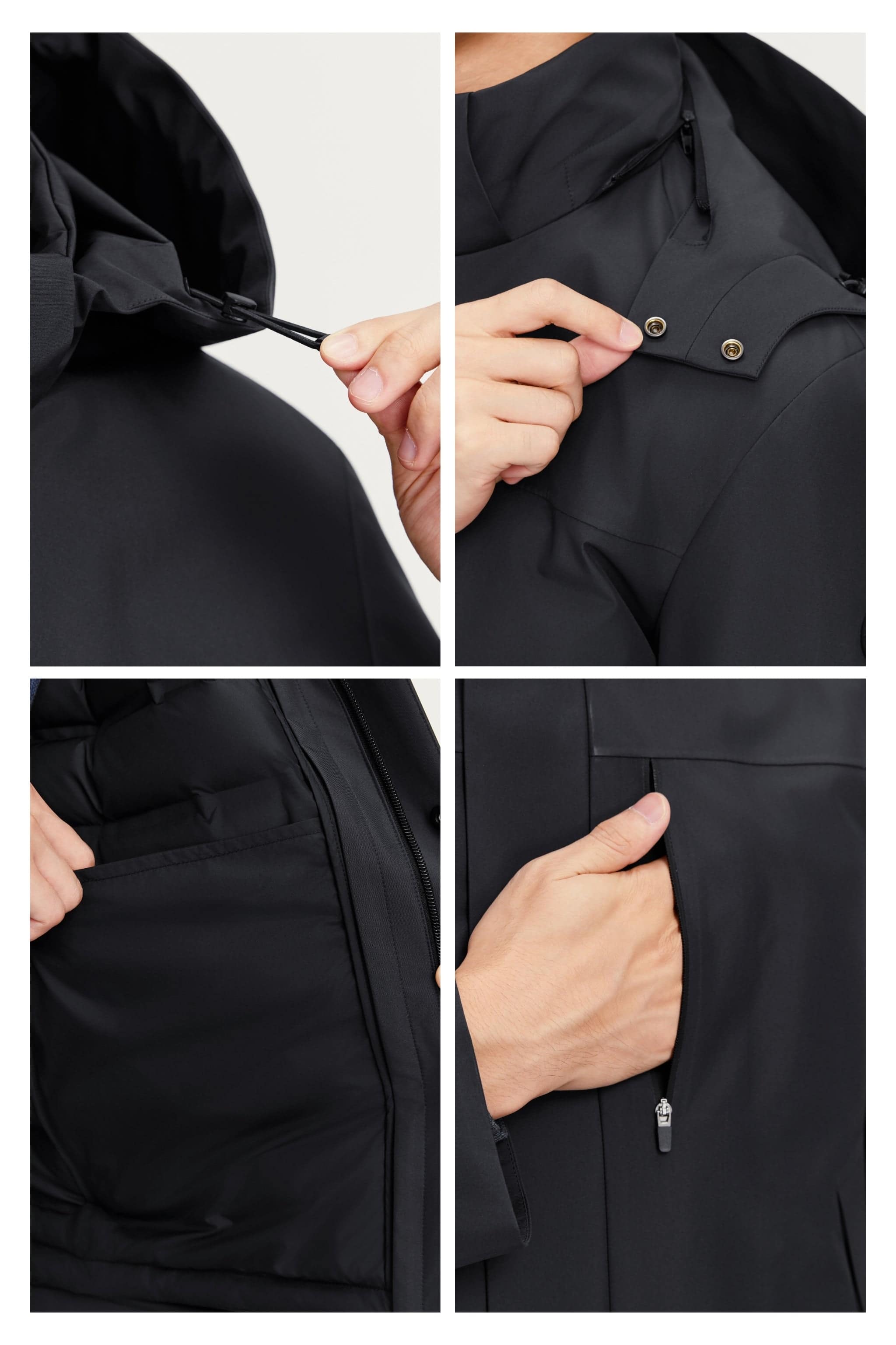 Men's Business Classic Goose Down Jacket With Hood 121 — three-in-one down jacket transitions effortlessly from — view 7; water-resistant