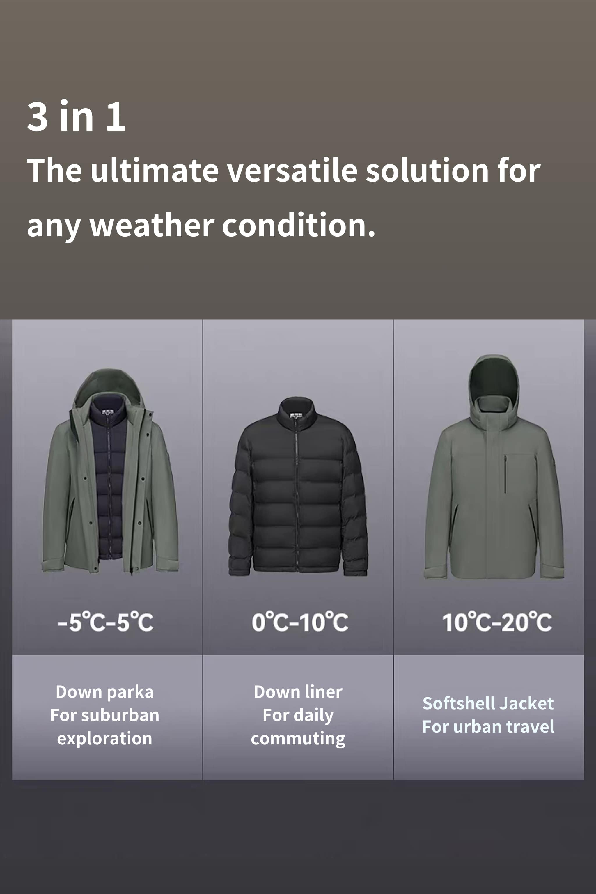Men's Business Classic Goose Down Jacket With Hood 121