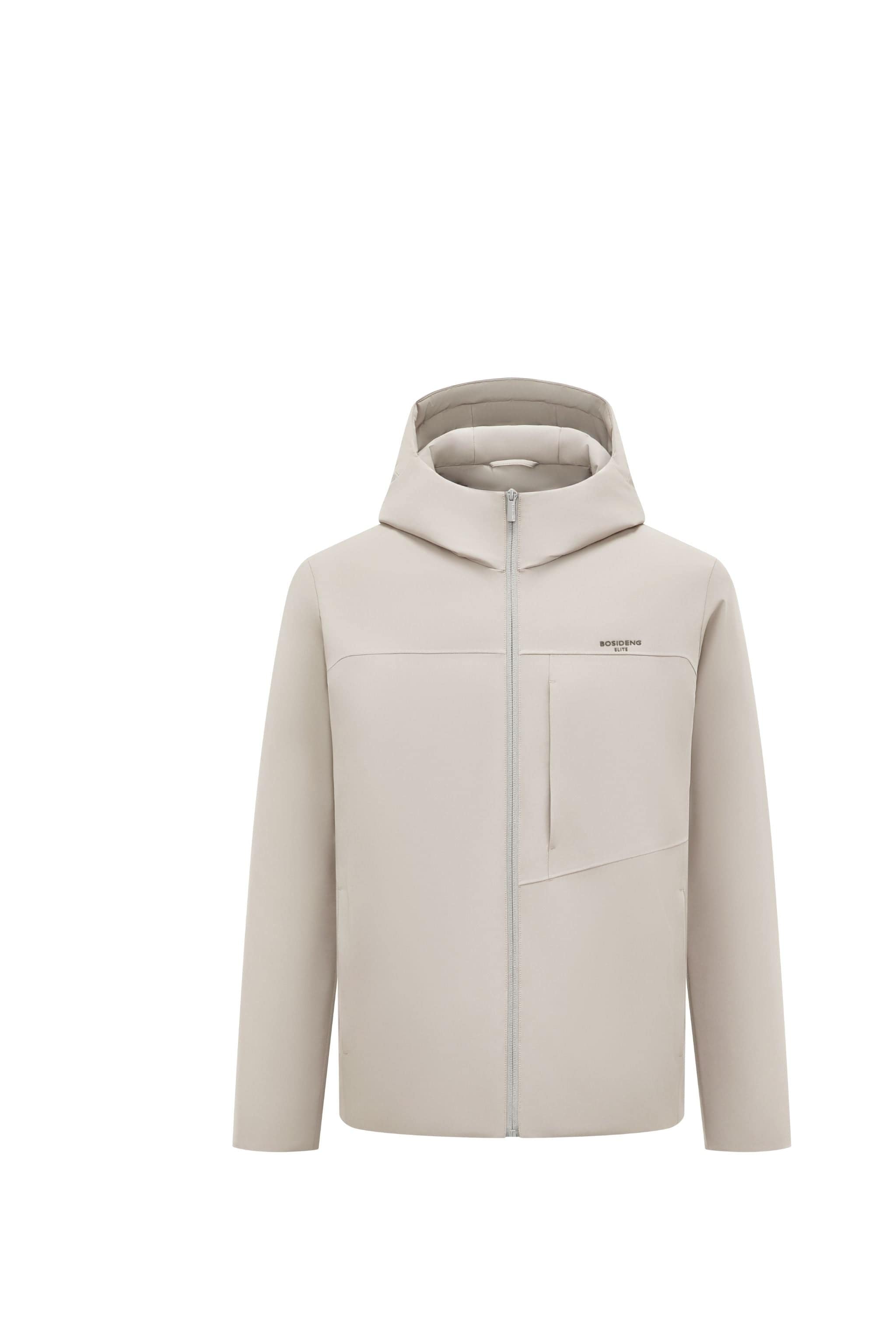 BOSIDENG 2025 Men's Short Length Goose Down Business Jacket With Hood