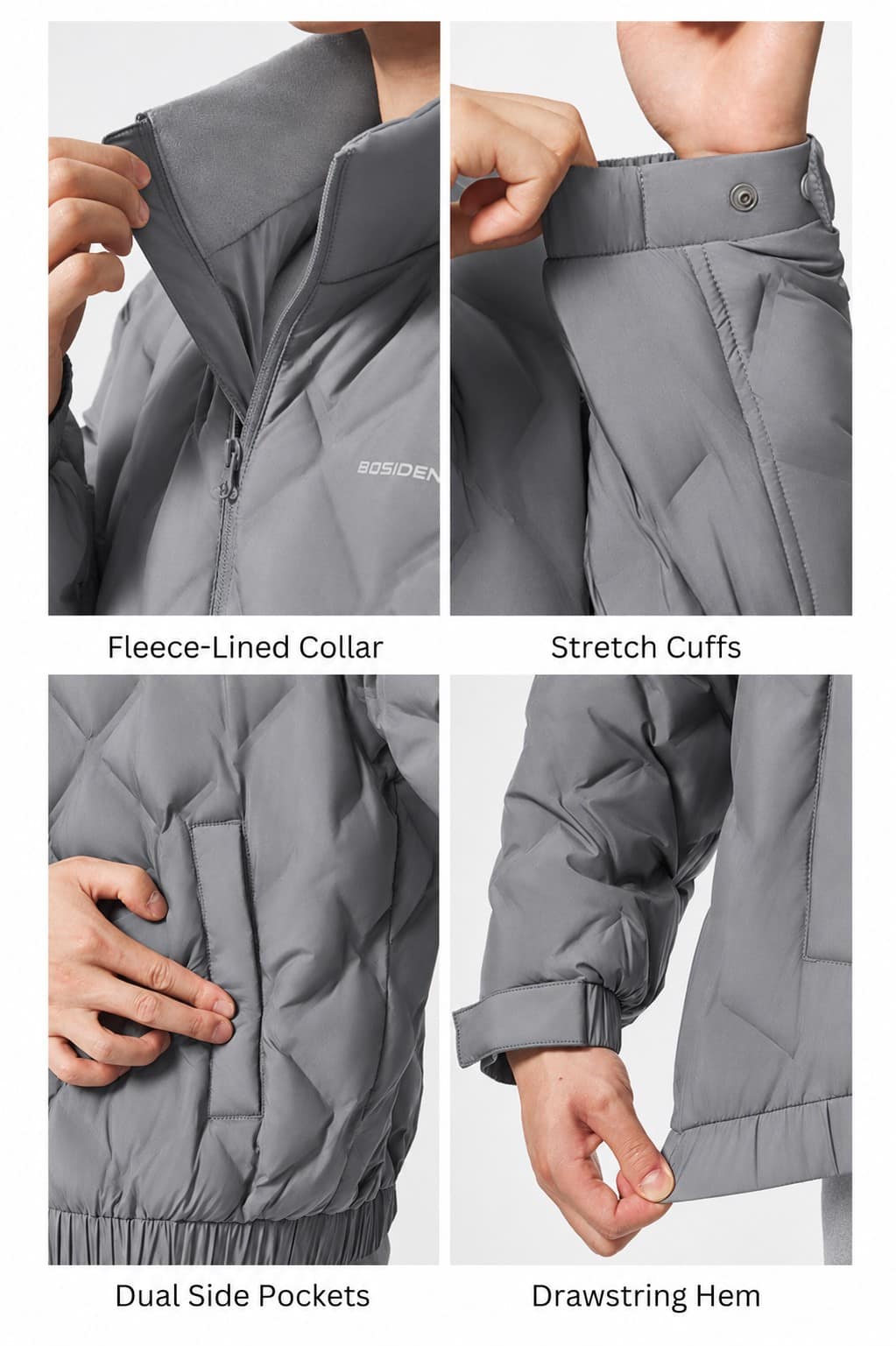 Men's Standing Collar Lightweight Down Jacket