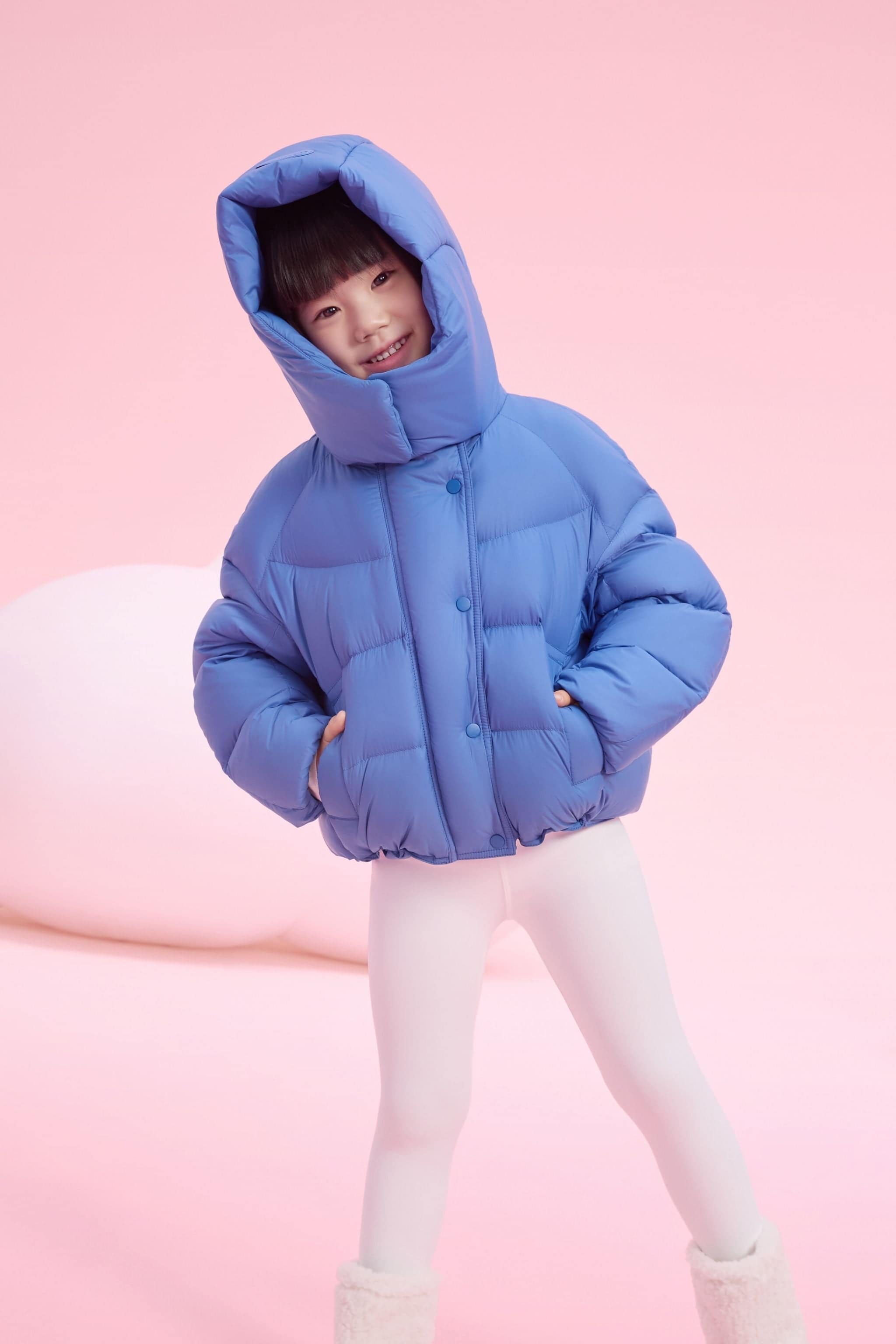 BOSIDENG 2025 Kid's Short Down Puffer 102 Jacket Royal Blue / 4-5YR