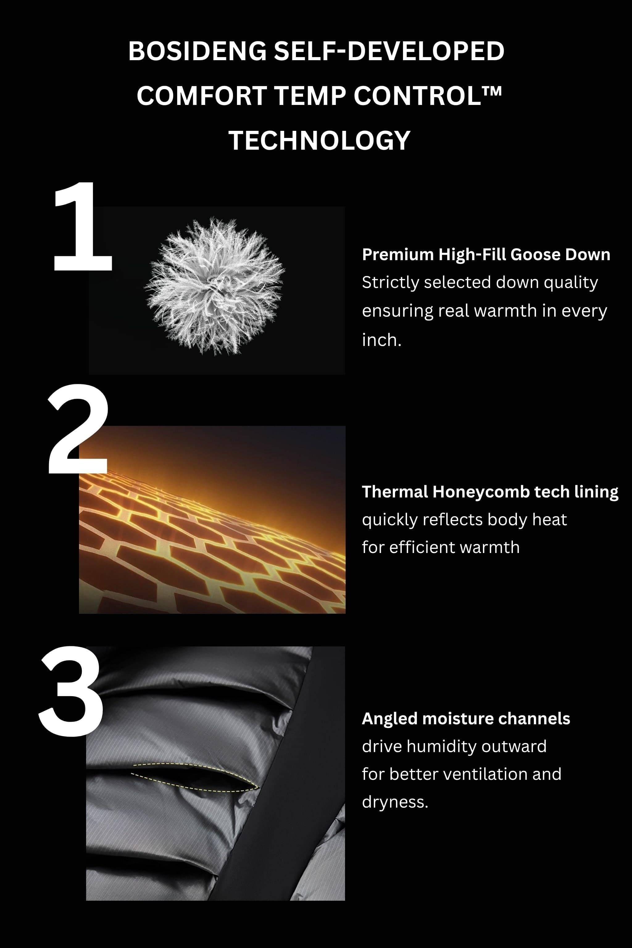 BOSIDENG 2025 Urban Outdoor Men's Quilted Goose down Jacket 107 Jacket