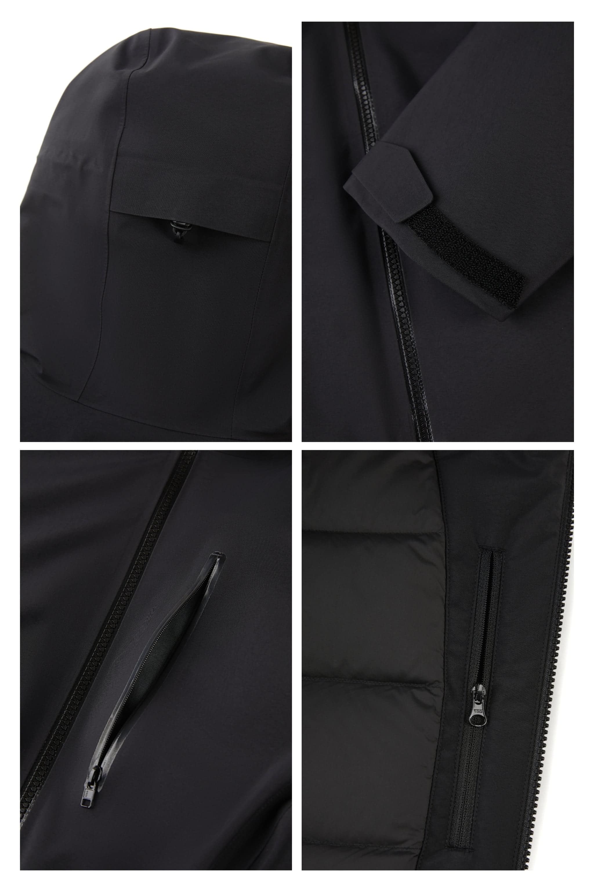 VERTEX Men's Quilted Goose down Jacket 107 — style fuses technical performance with modern urban elegance — view 3; waterproof, windproof — Errolson Hugh