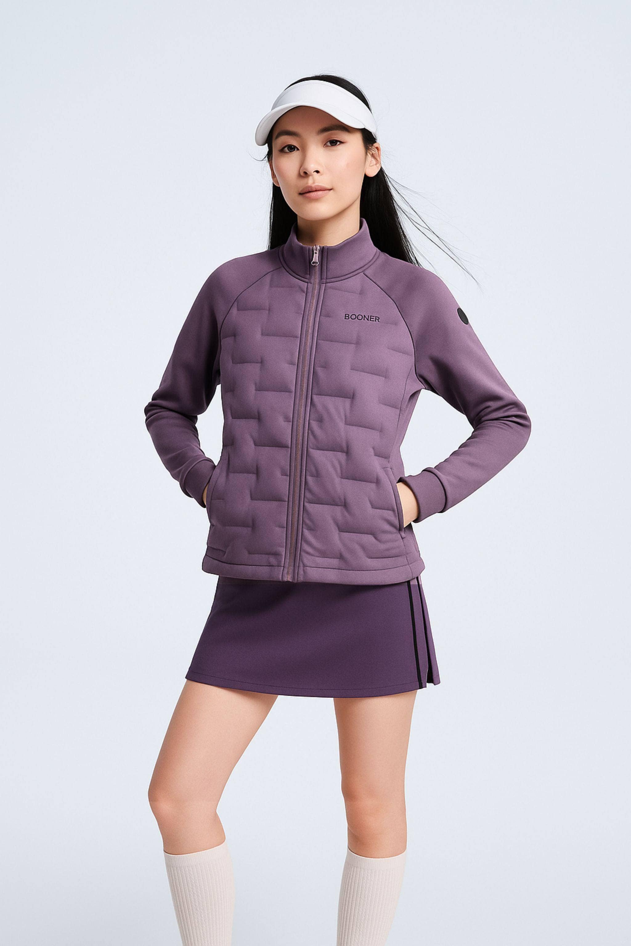 BOSIDENG 2025 Women's Goose Down Weightless Jacket 6706 Jackets Vine Purple Grey / 4