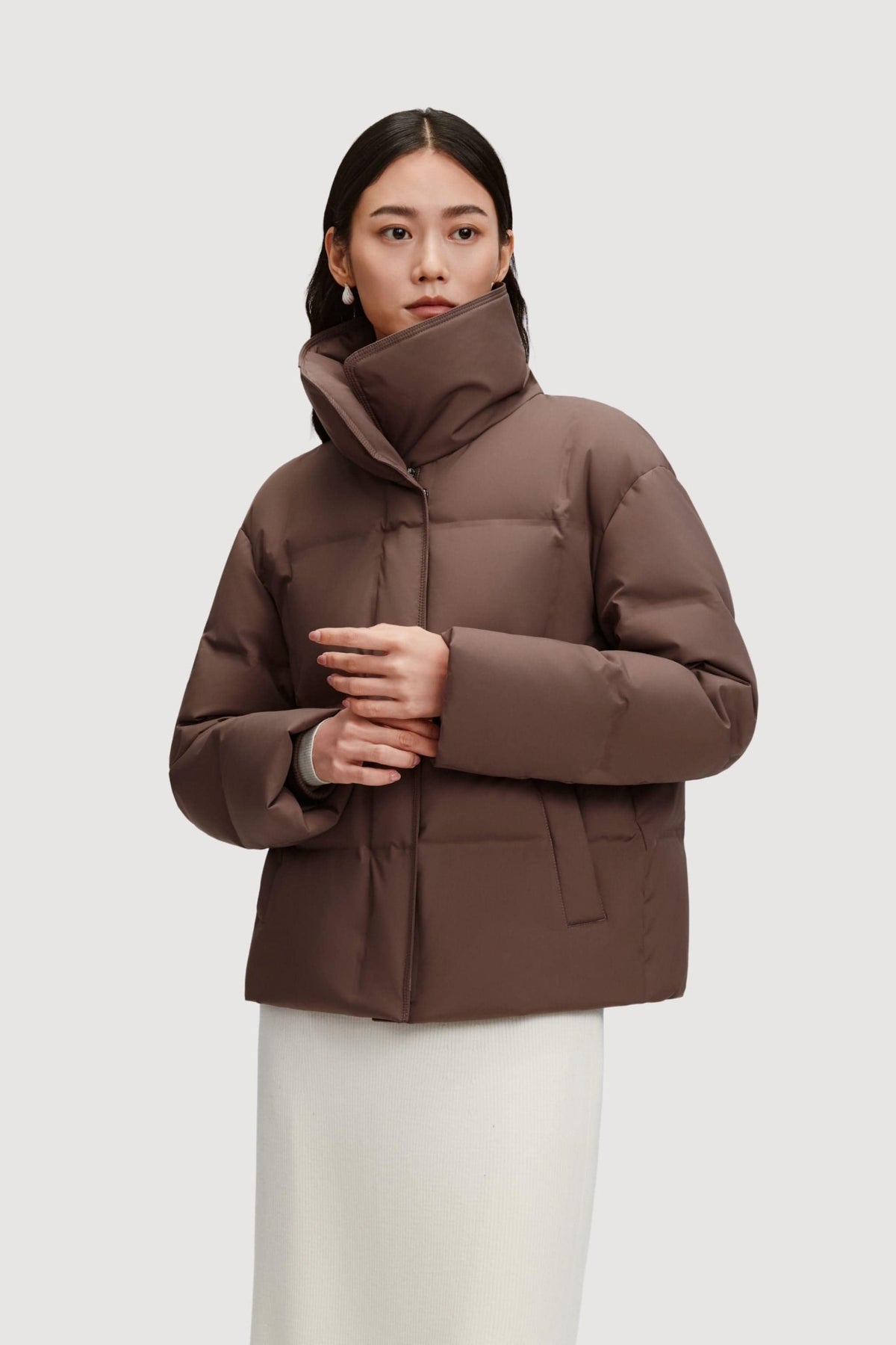Women's Business Classic Goose Down Jacket With Lapel 112