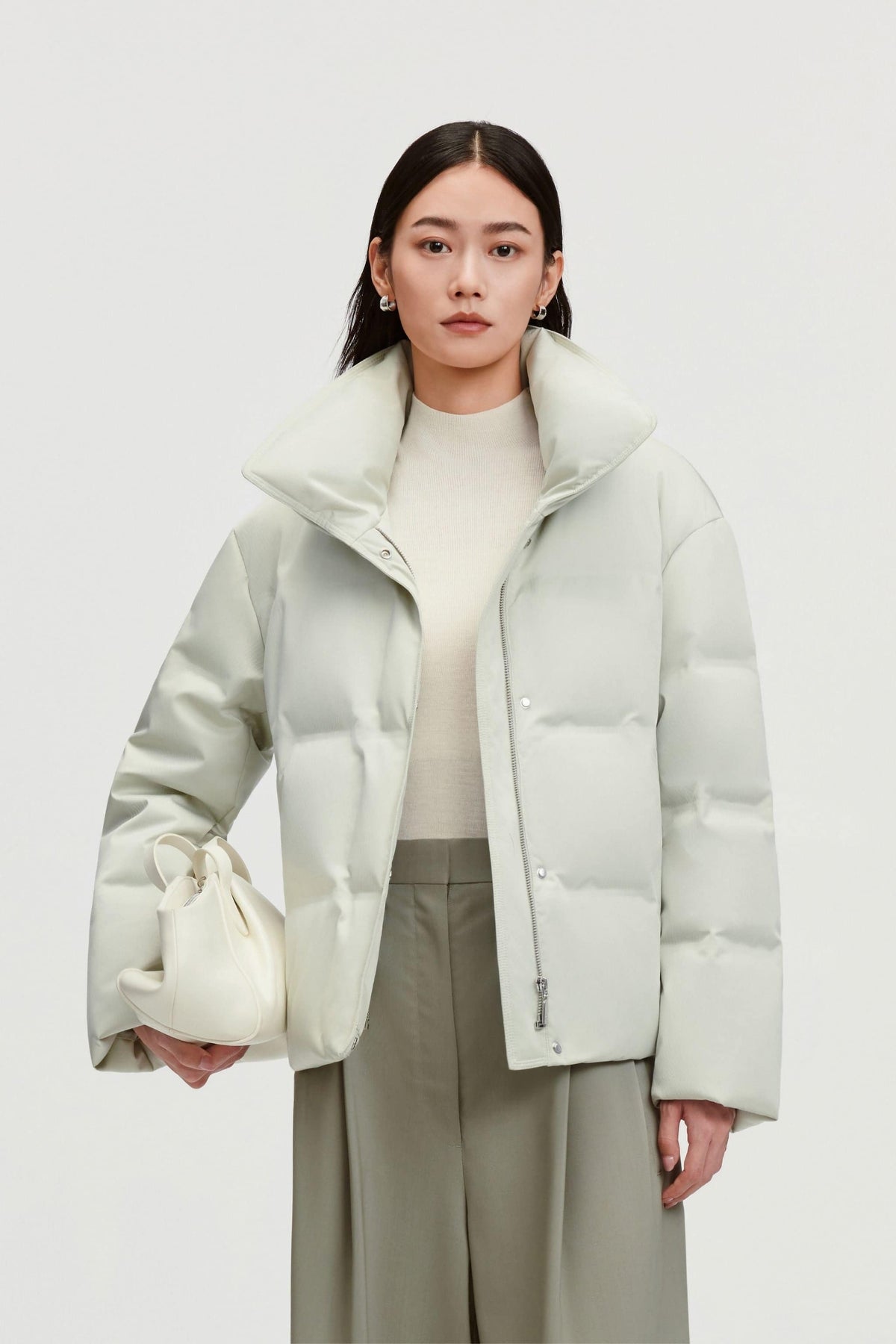 Women's Business Classic Goose Down Jacket With Lapel 112