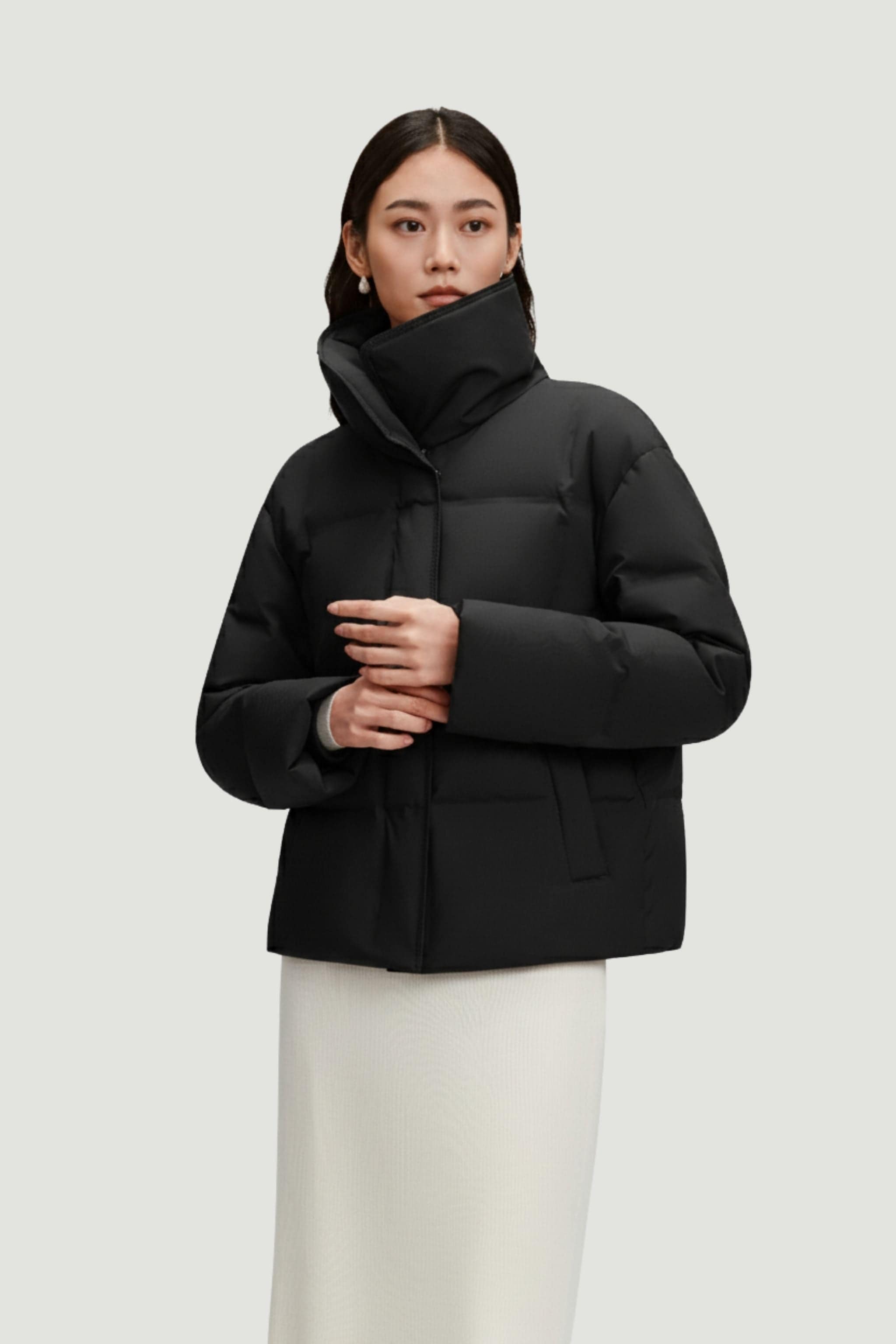 BOSIDENG 2025 Women's Business Classic Goose Down Jacket With Lapel 112 Jacket