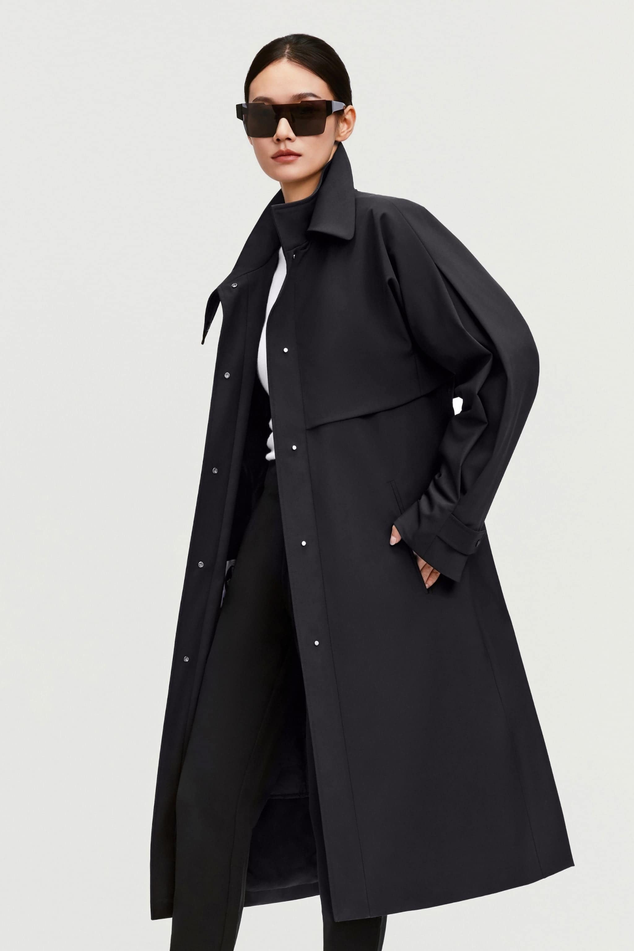 Women's Full-Length Goose Down Trench Coat | BOSIDENG