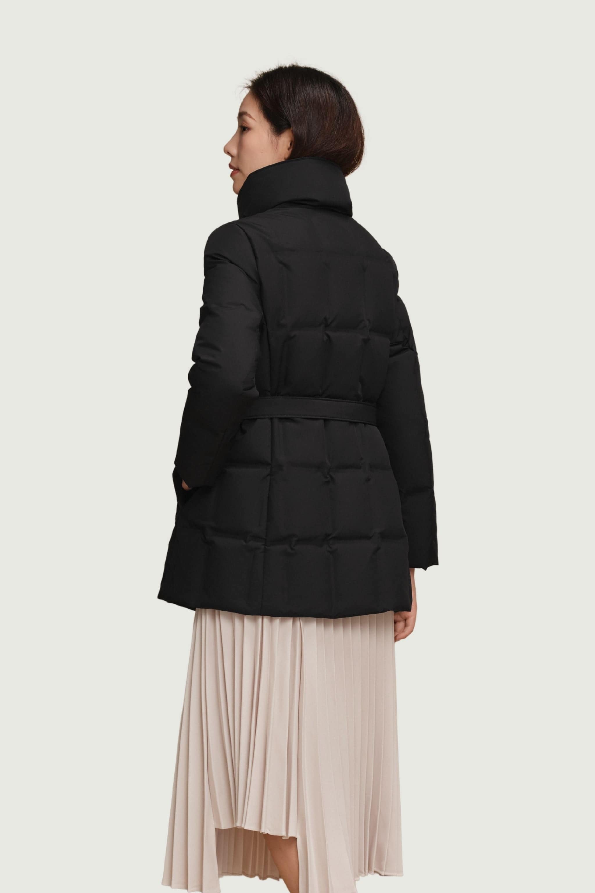 BOSIDENG 2025 Women's Goose Down Jacket With Belt 148 Jacket