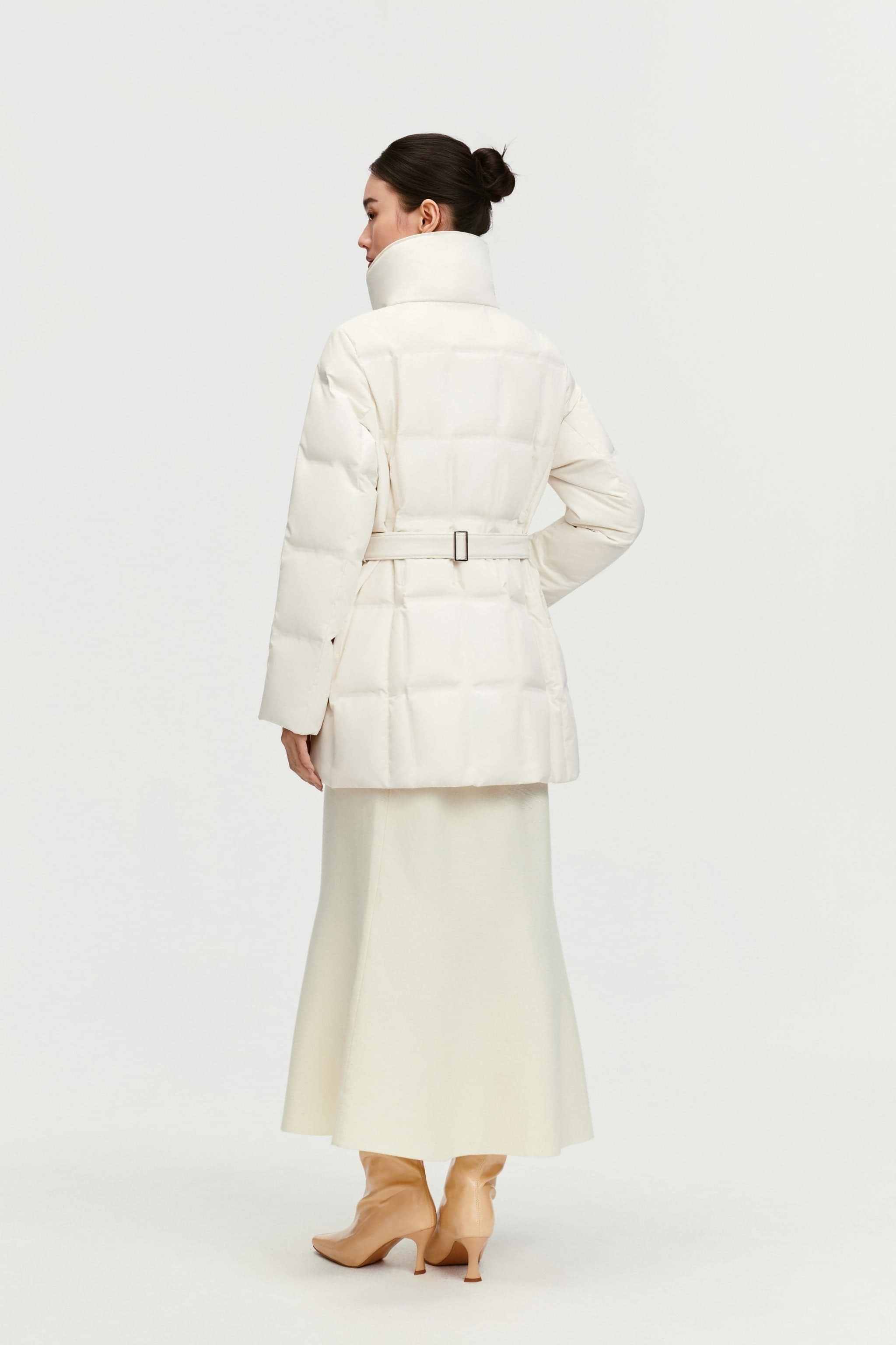 BOSIDENG 2025 Women's Goose Down Jacket With Belt 148 Jacket