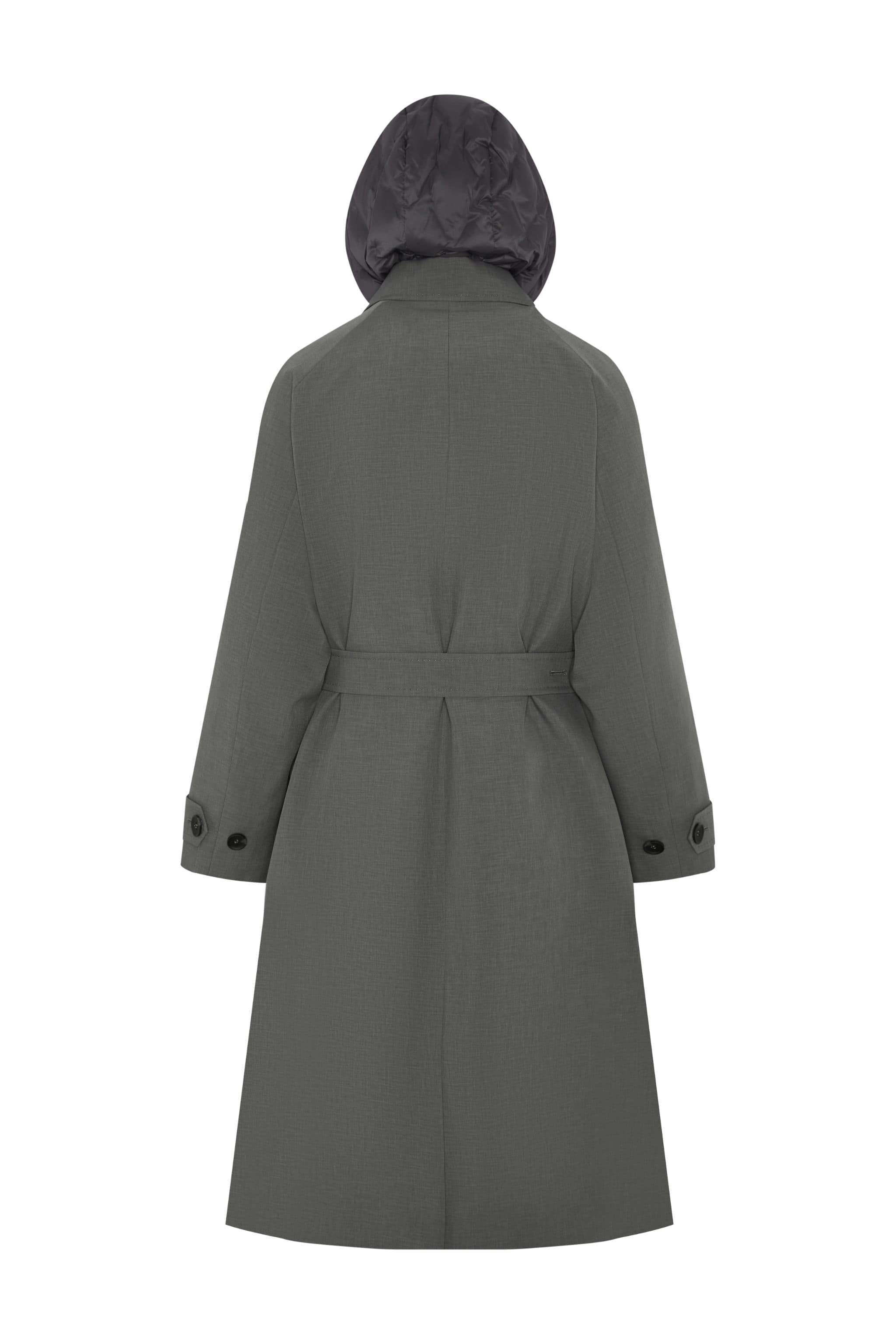 Women's Long 3 in 1 Goose Down Trench 926 — piece holds its shape beautifully while remaining effortlessly comfortable