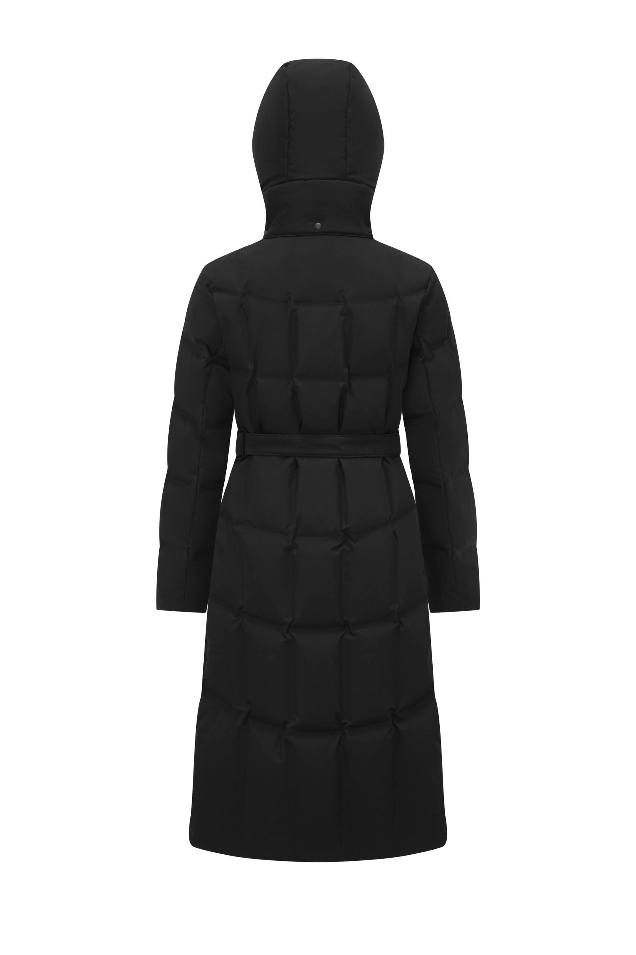 BOSIDENG 2025 Women's Long Hooded Goose Down Jacket With Belt 146 Jacket