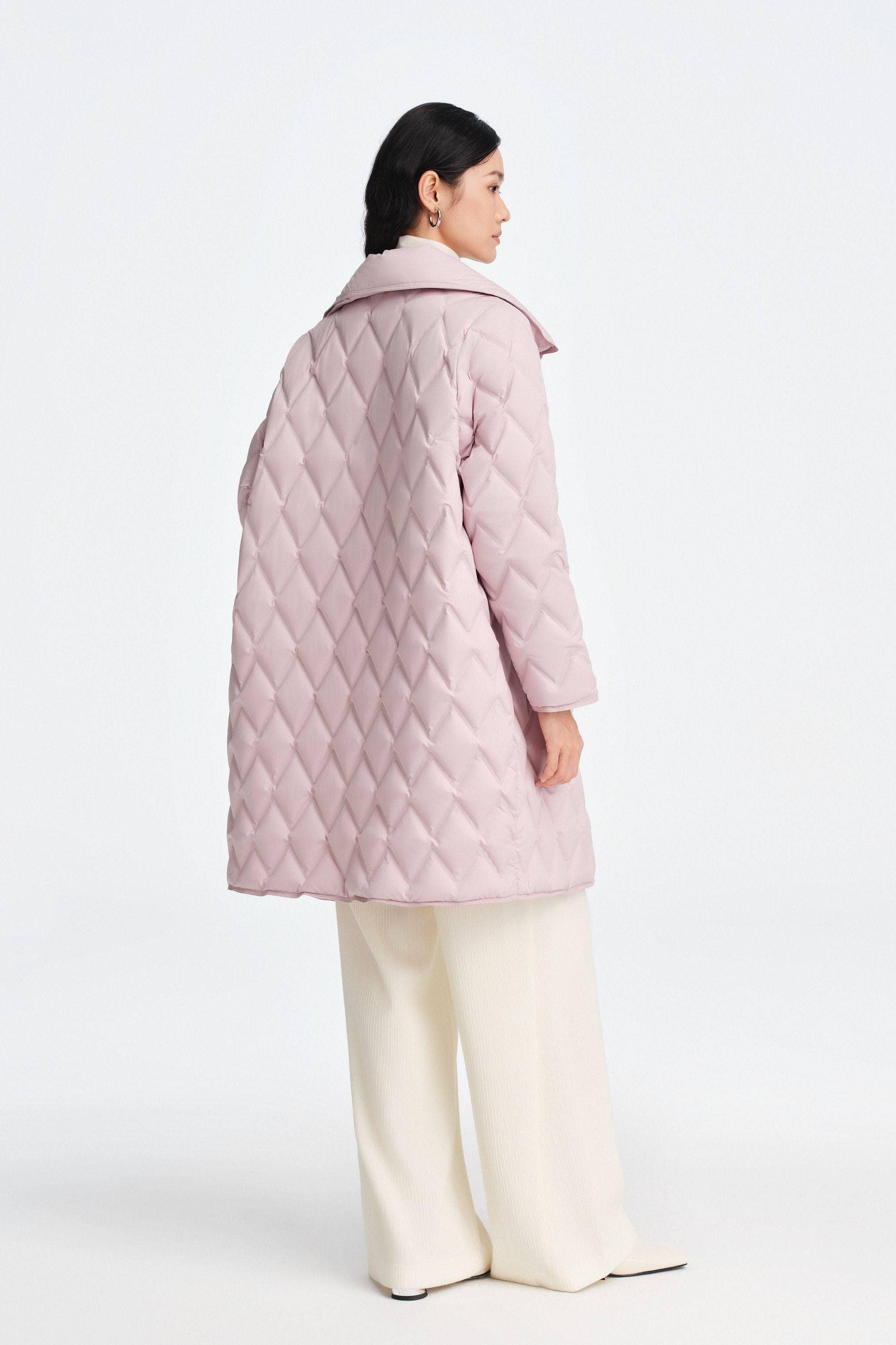 BOSIDENG 2025 Women's Mid Length Goose Down Business Jacket