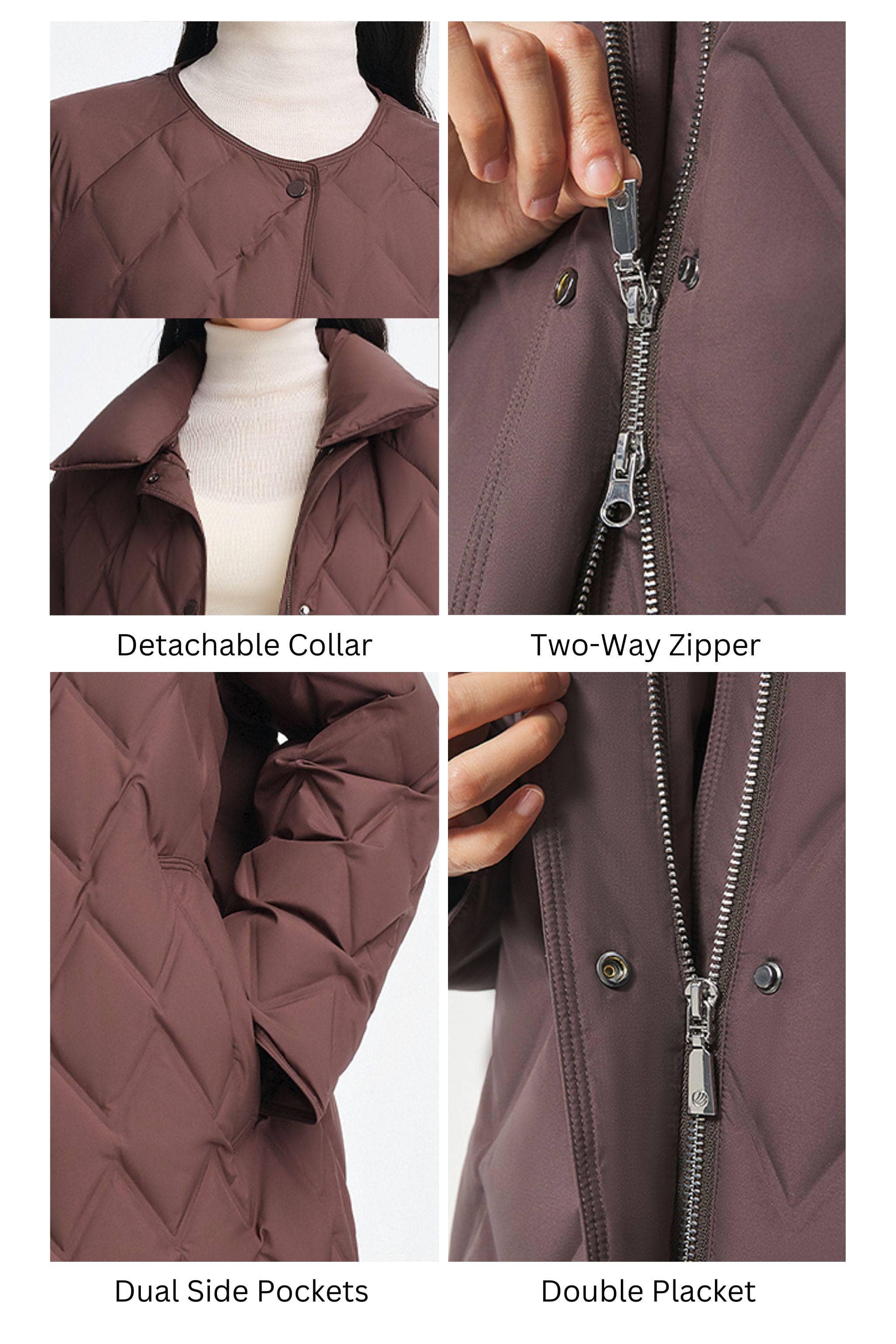 BOSIDENG 2025 Women's Mid Length Goose Down Business Jacket Jackets