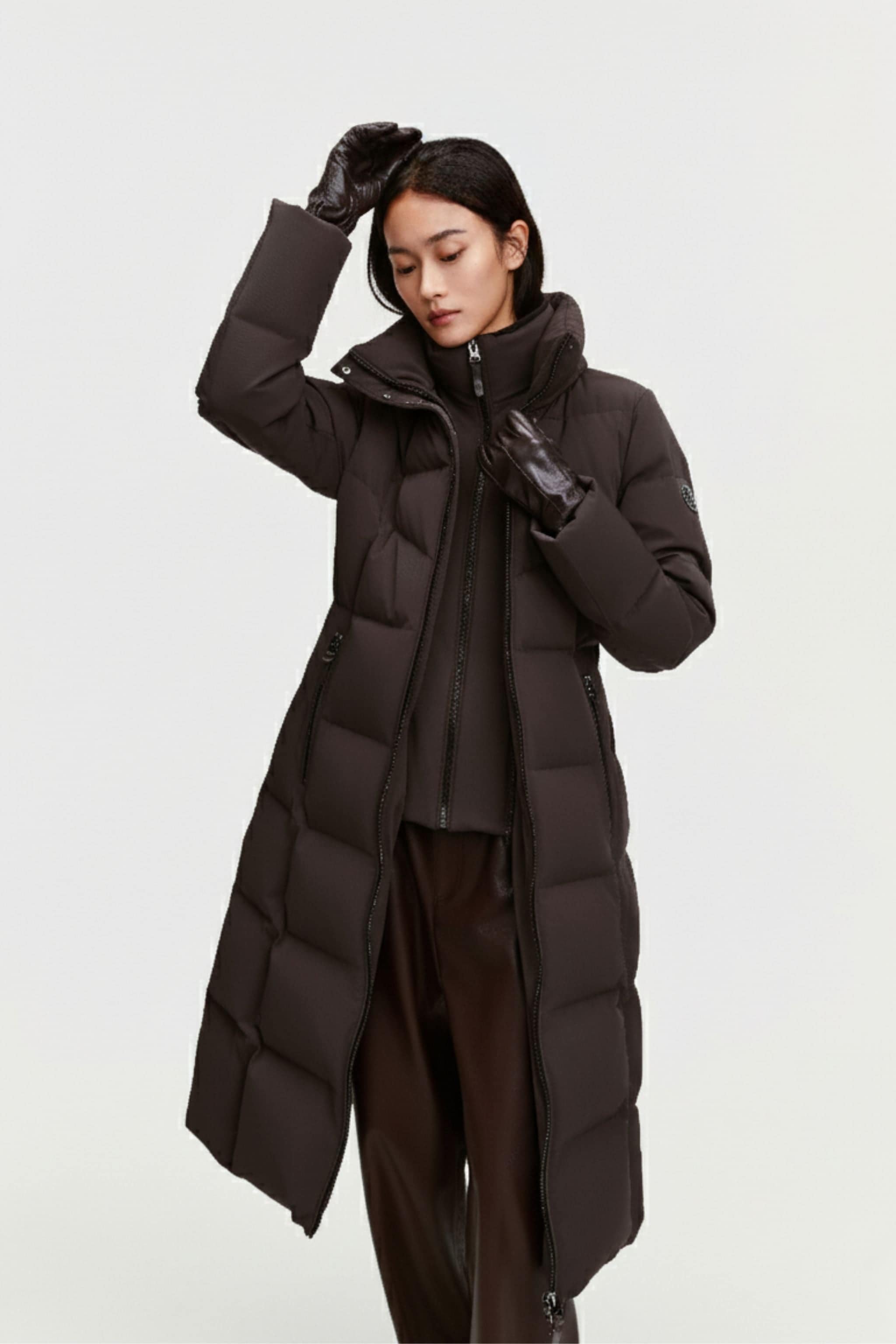 BOSIDENG 2025 Women's Premium Extreme Long Goose Down Jacket With Hood 778 Jacket