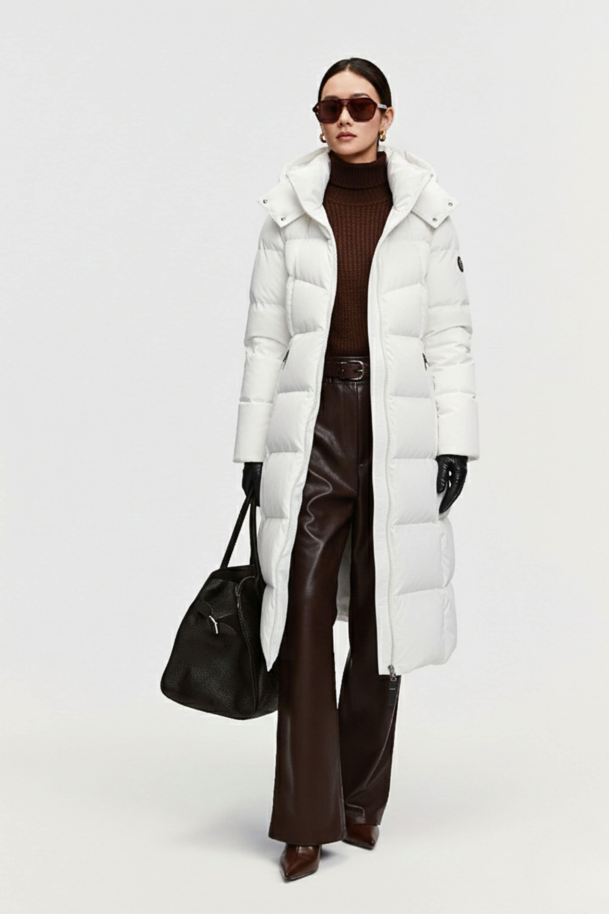 BOSIDENG 2025 Women's Premium Extreme Long Goose Down Jacket With Hood 778 Jacket