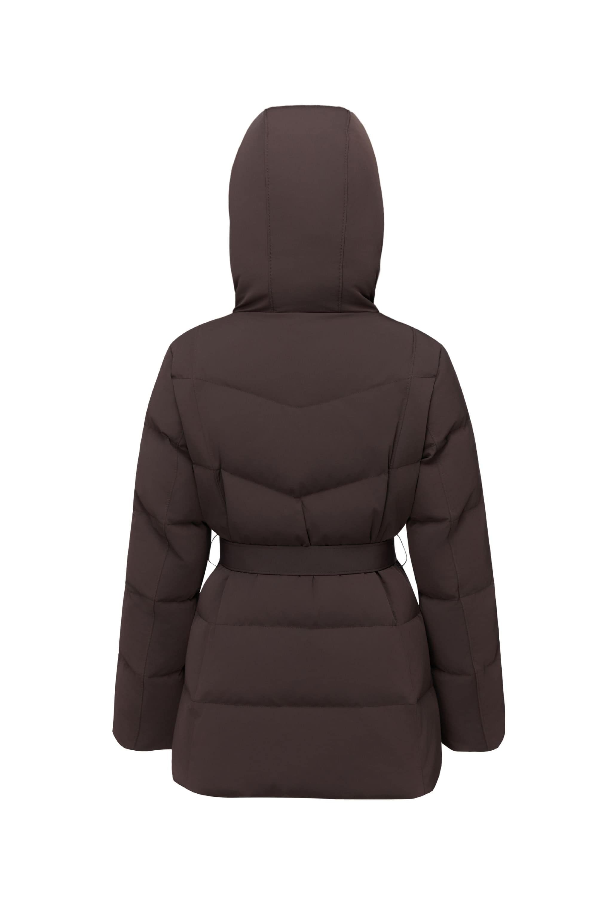 BOSIDENG 2025 Women's Premium Extreme Short Goose Down Jacket With Belt 722 Jacket