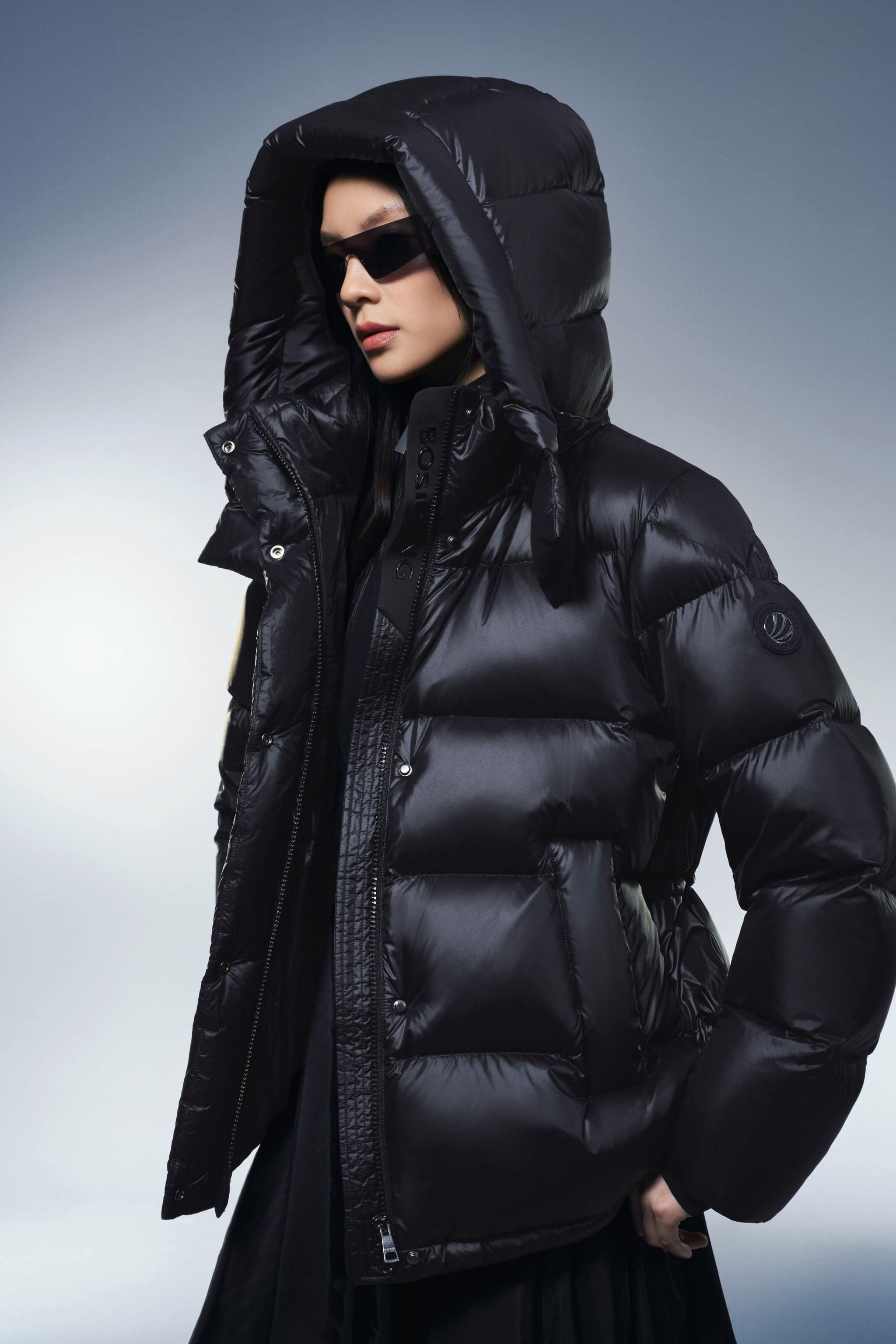 BOSIDENG 2025 Womens Goose Down Puffer With Hood 116 Jacket