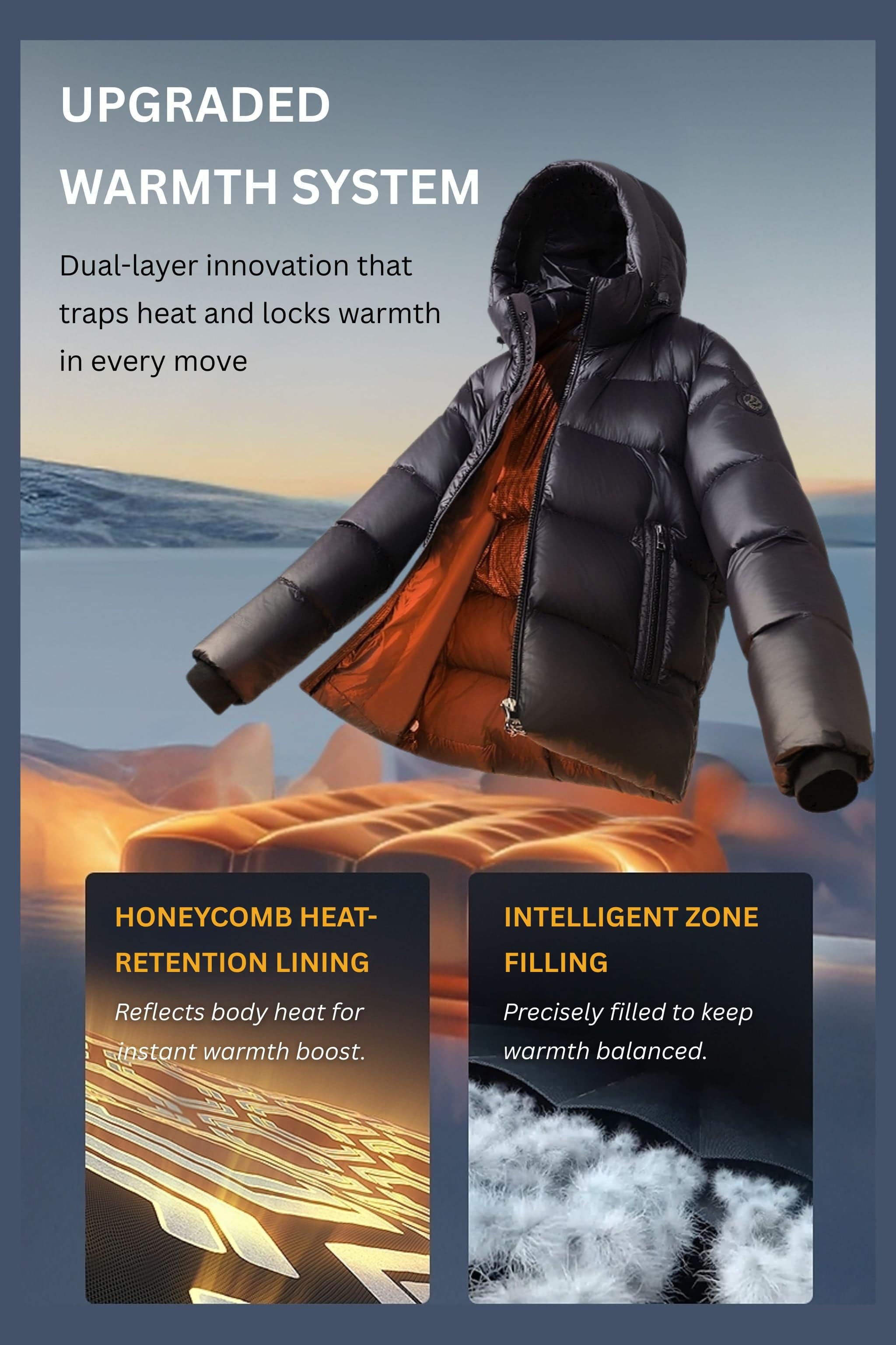 BOSIDENG 2025 Womens Goose Down Puffer With Hood 116 Jacket