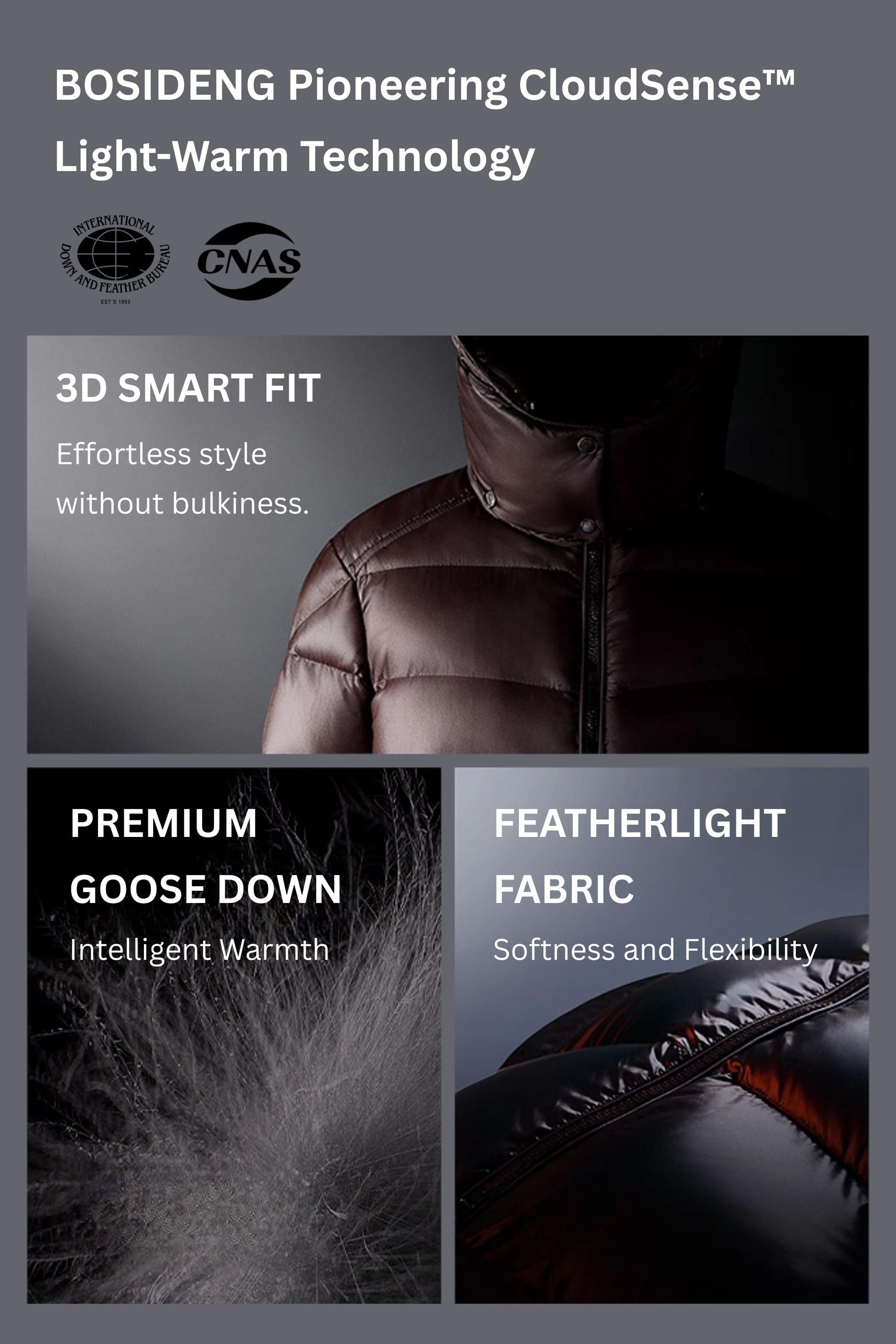 Women's Full-Length Goose Down Puffer with Hood | BOSIDENG