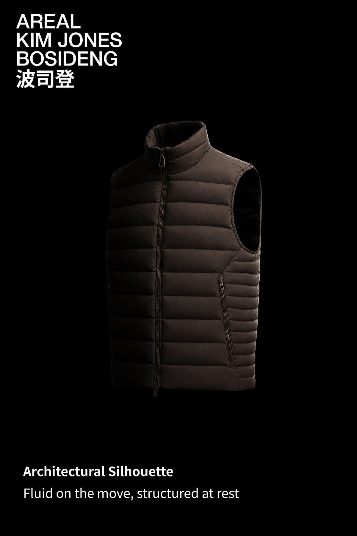 AREAL Men's Soft-Touch Goose Down Gilet 917