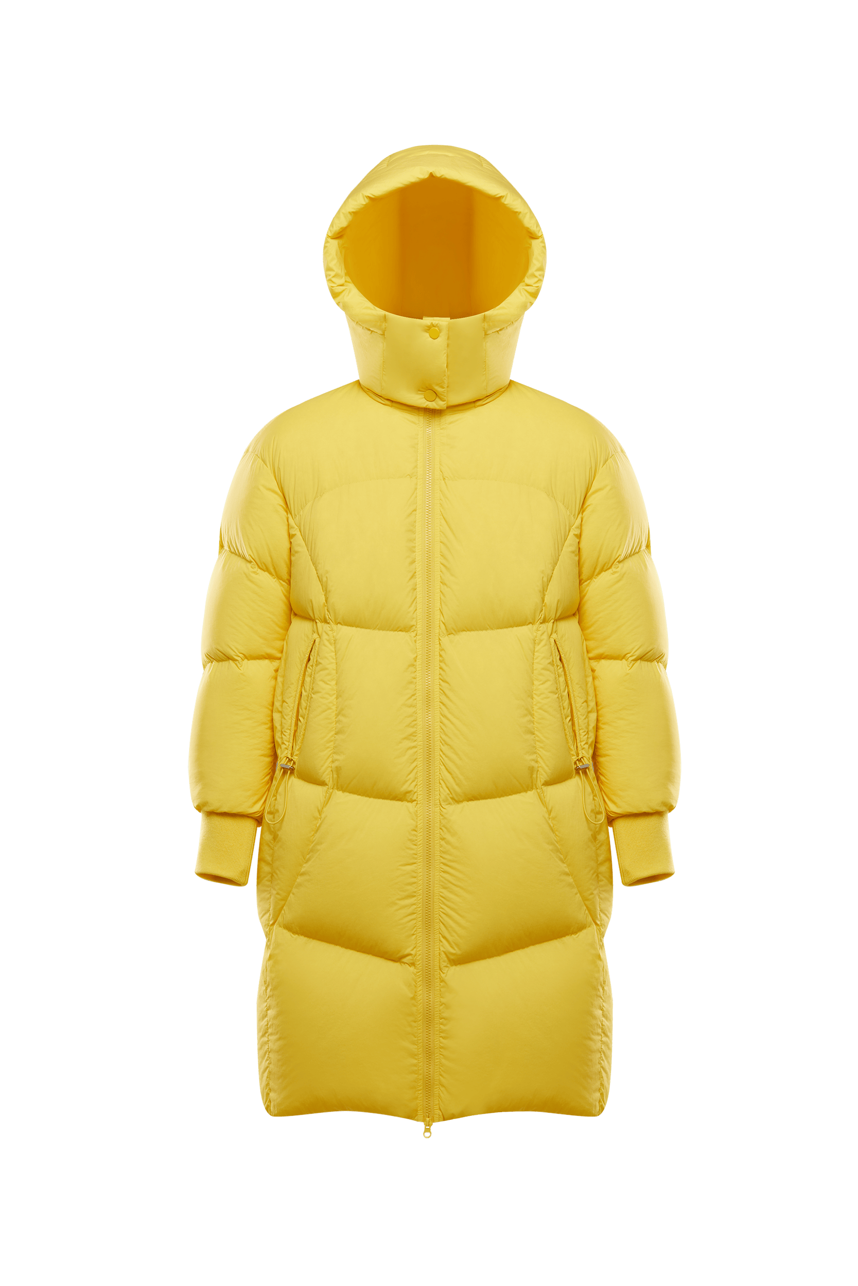 Detachable Hood Long Puffer Jacket — Introducing Bosideng Women's Mid-Length Down Jacket — view 3; windproof