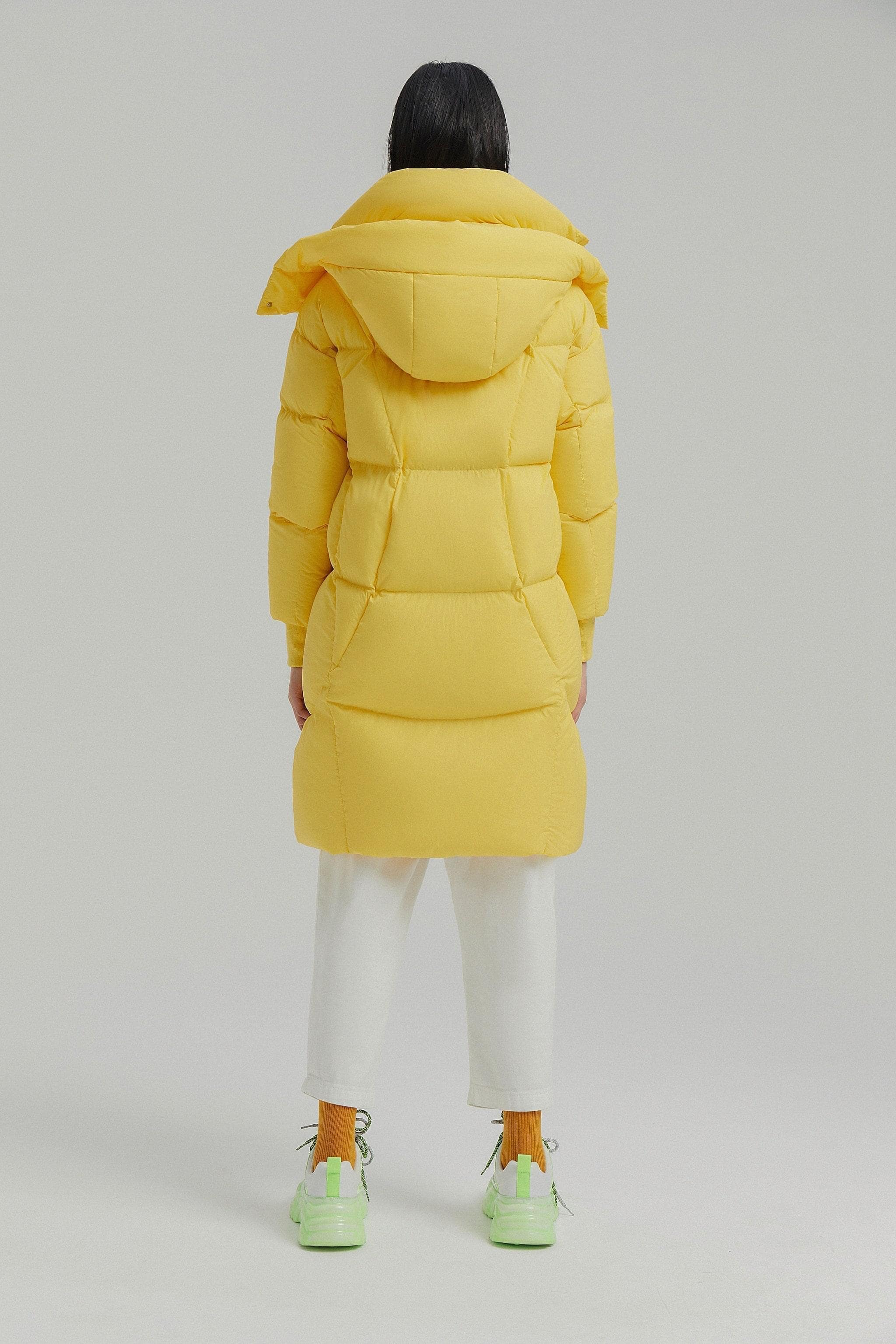 Detachable Hood Long Puffer Jacket — Introducing Bosideng Women's Mid-Length Down Jacket — view 2; windproof