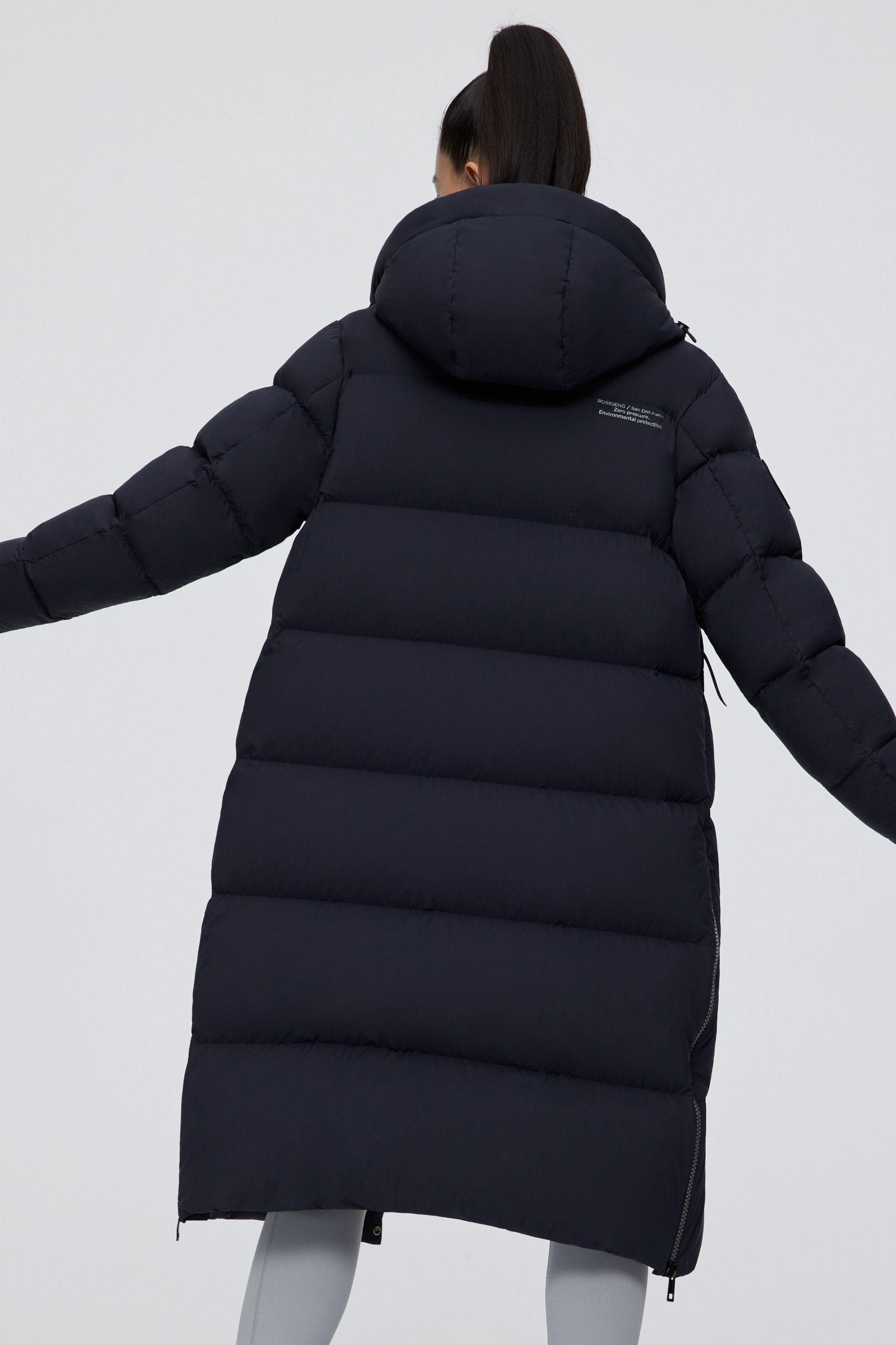 Long Down Puffer With Hood