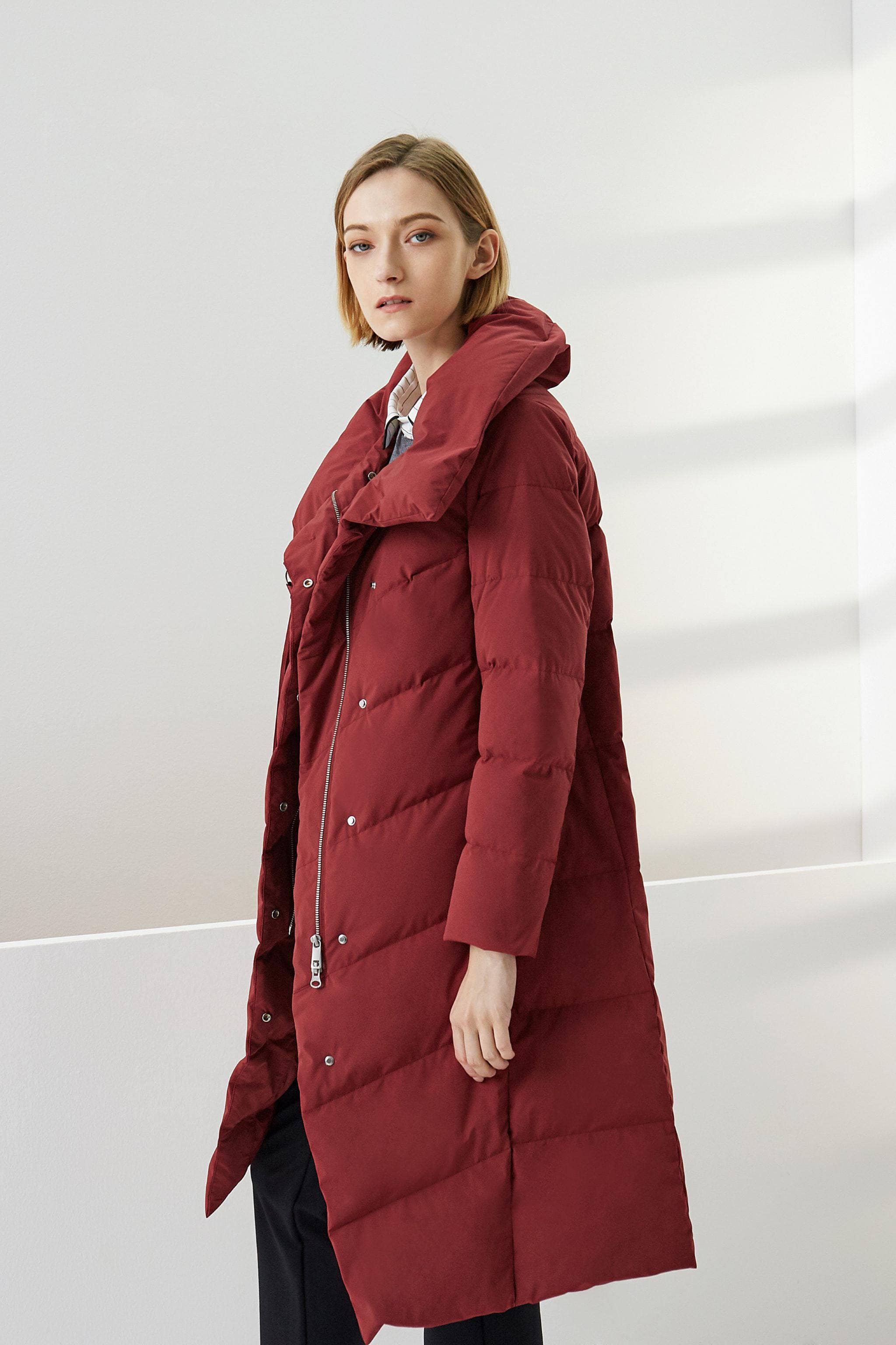 BOSIDENG Long Lapel Goose Down Jacket Jacket