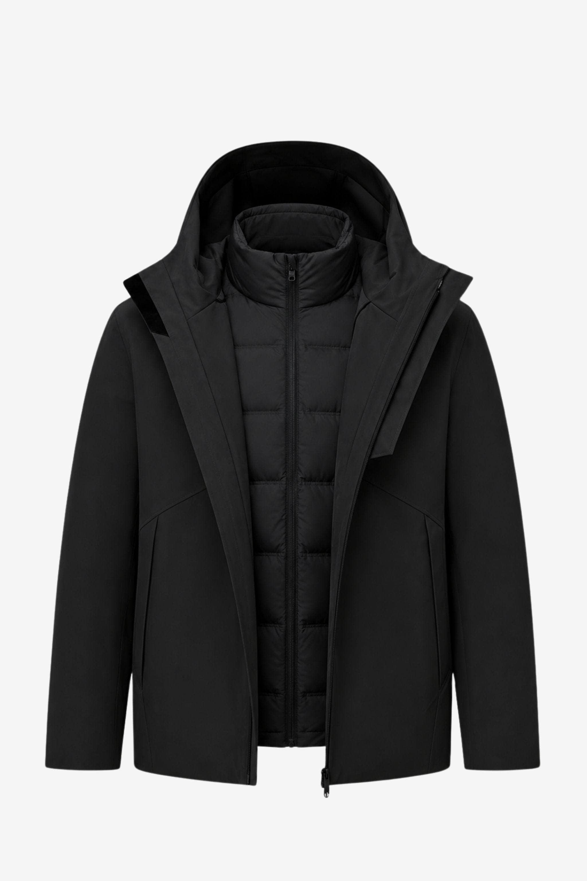 Men's Hooded 3 in 1 Goose Down Jacket 215
