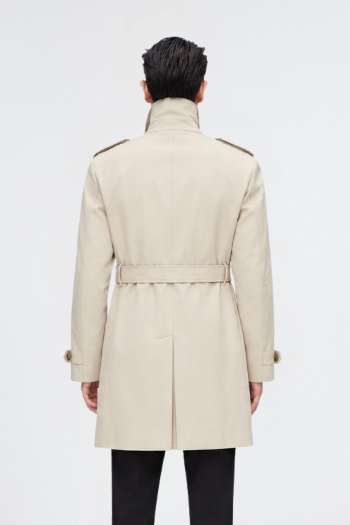 Men's Mid-Length Detachable Goose Down Trench 277