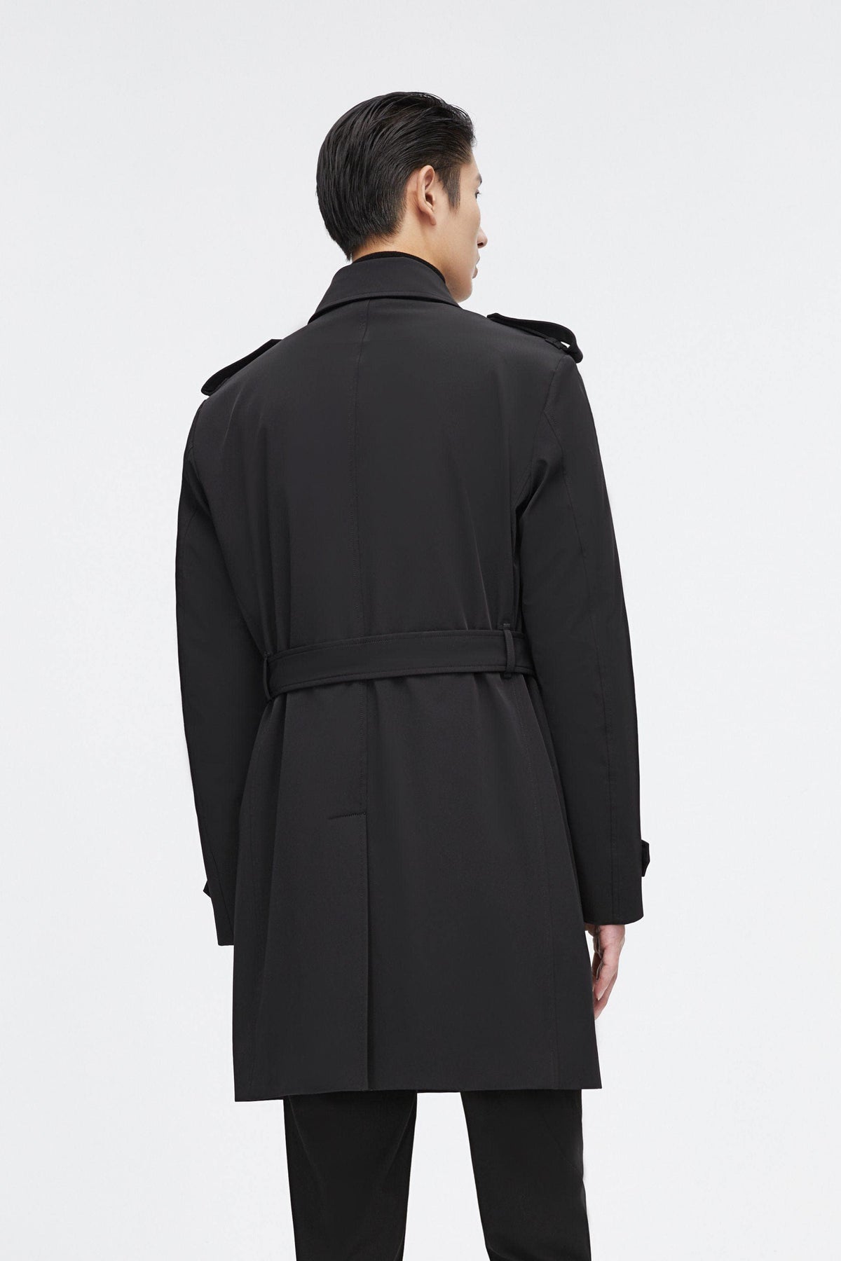 Men's Mid-Length Detachable Goose Down Trench 277